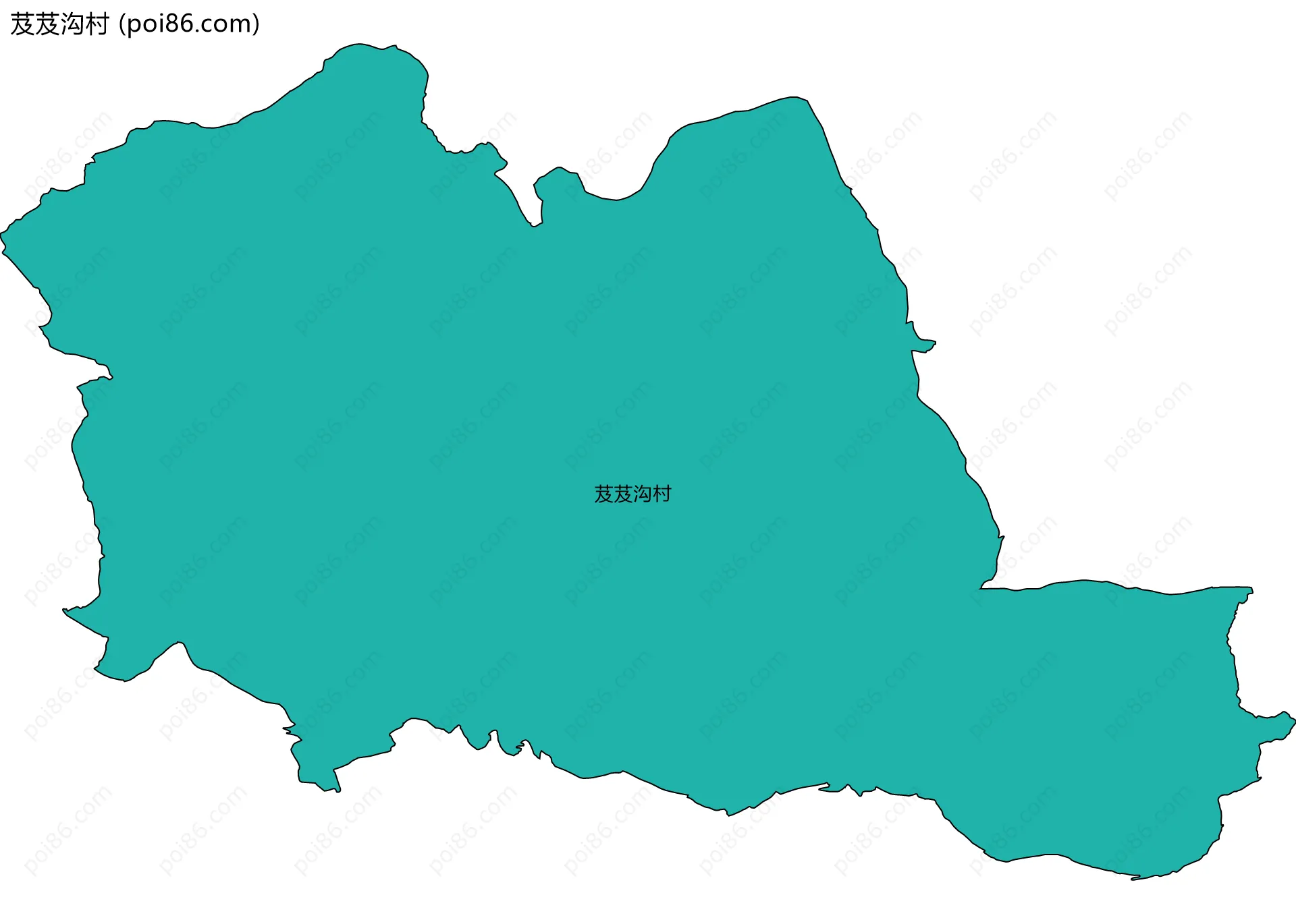 芨芨沟村边界地图