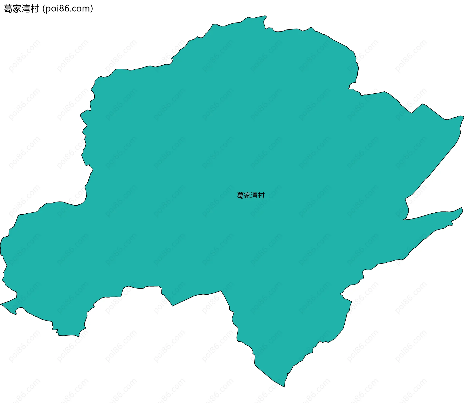 葛家湾村边界地图