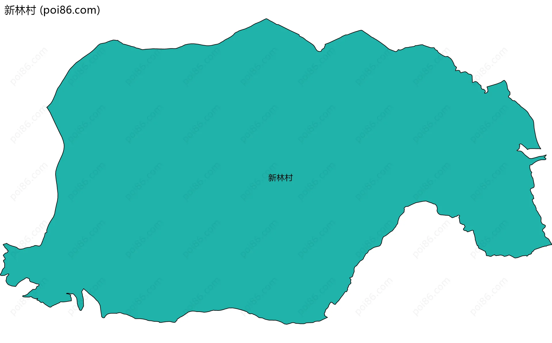 新林村边界地图