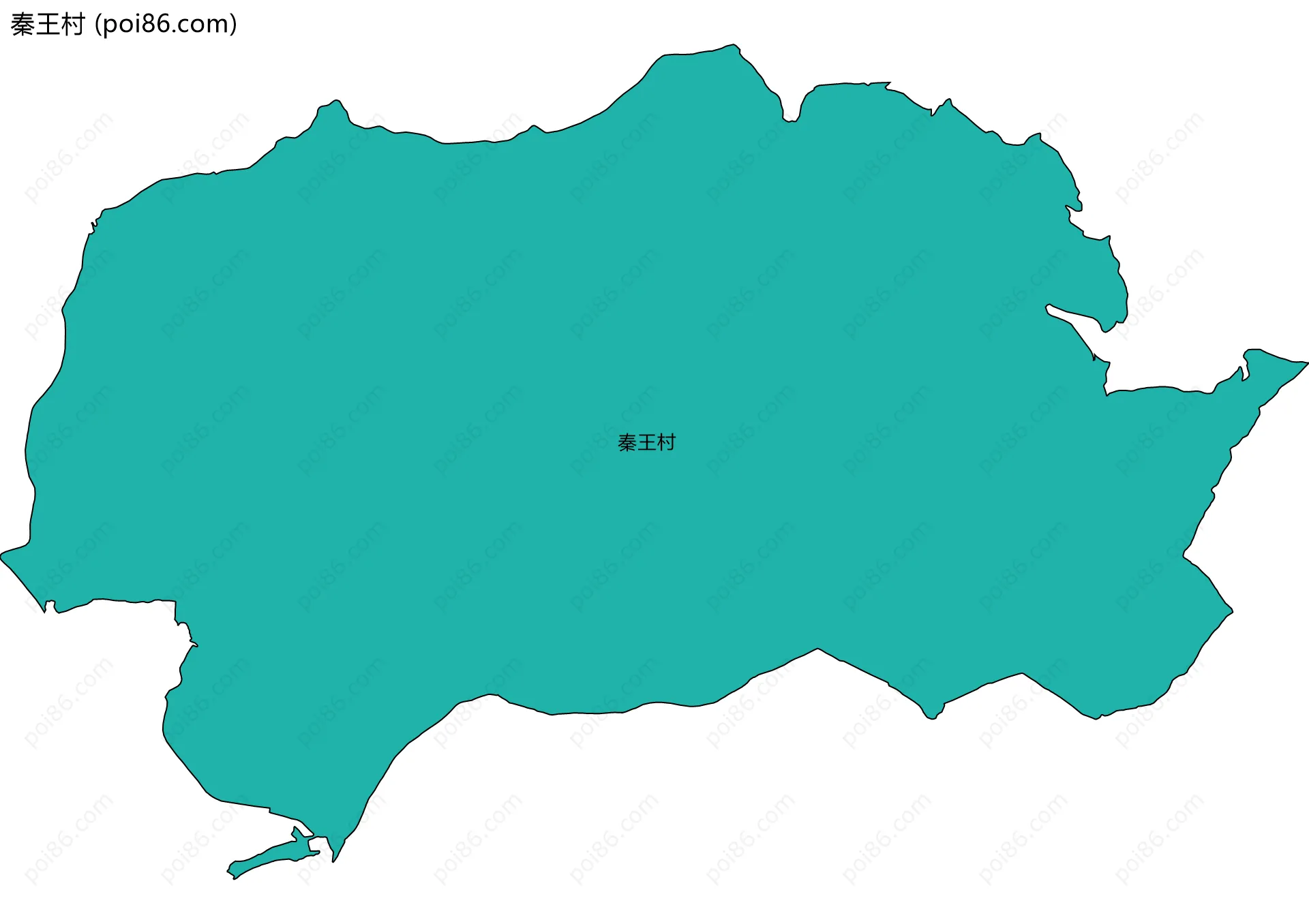 秦王村边界地图