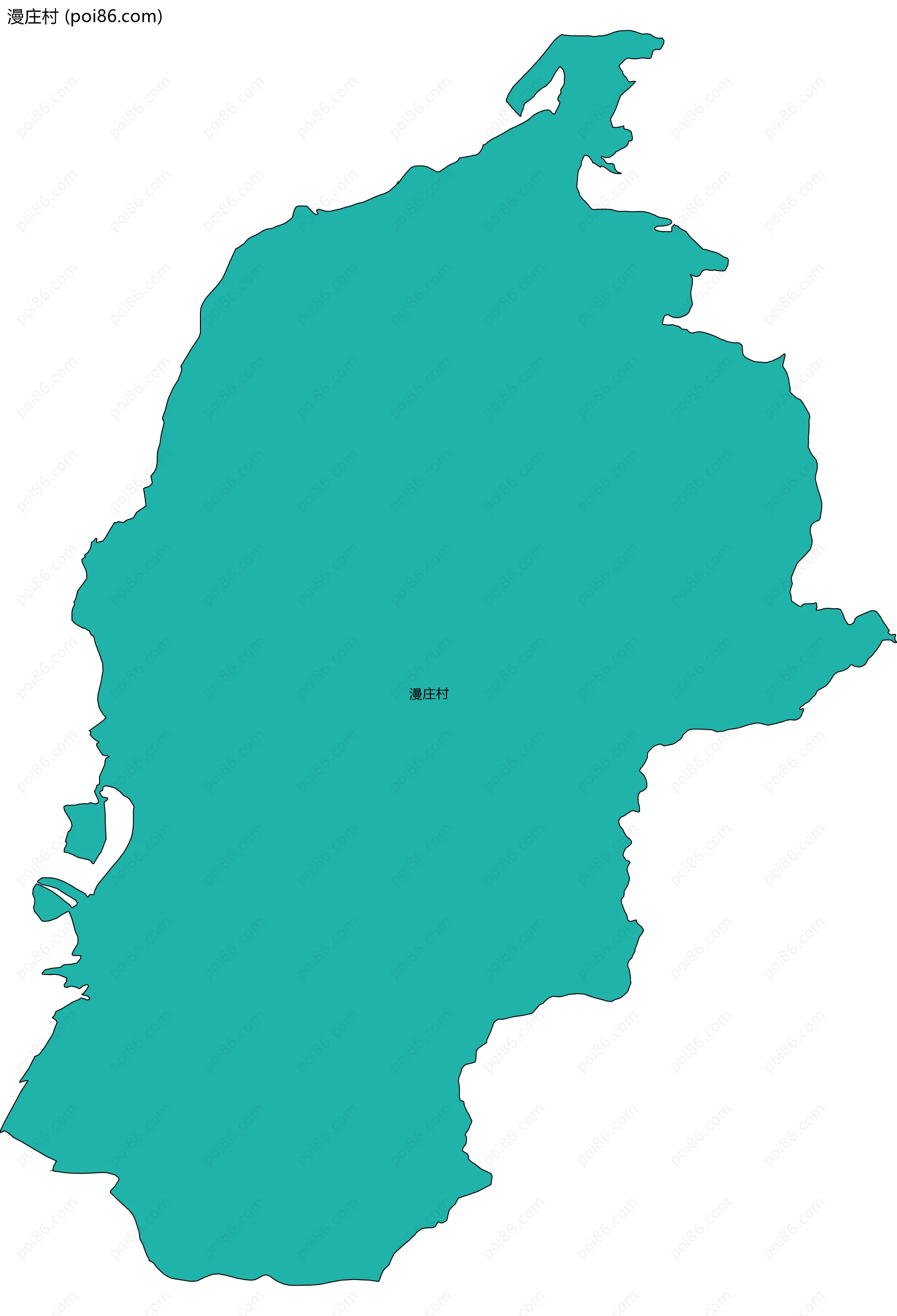 漫庄村边界地图