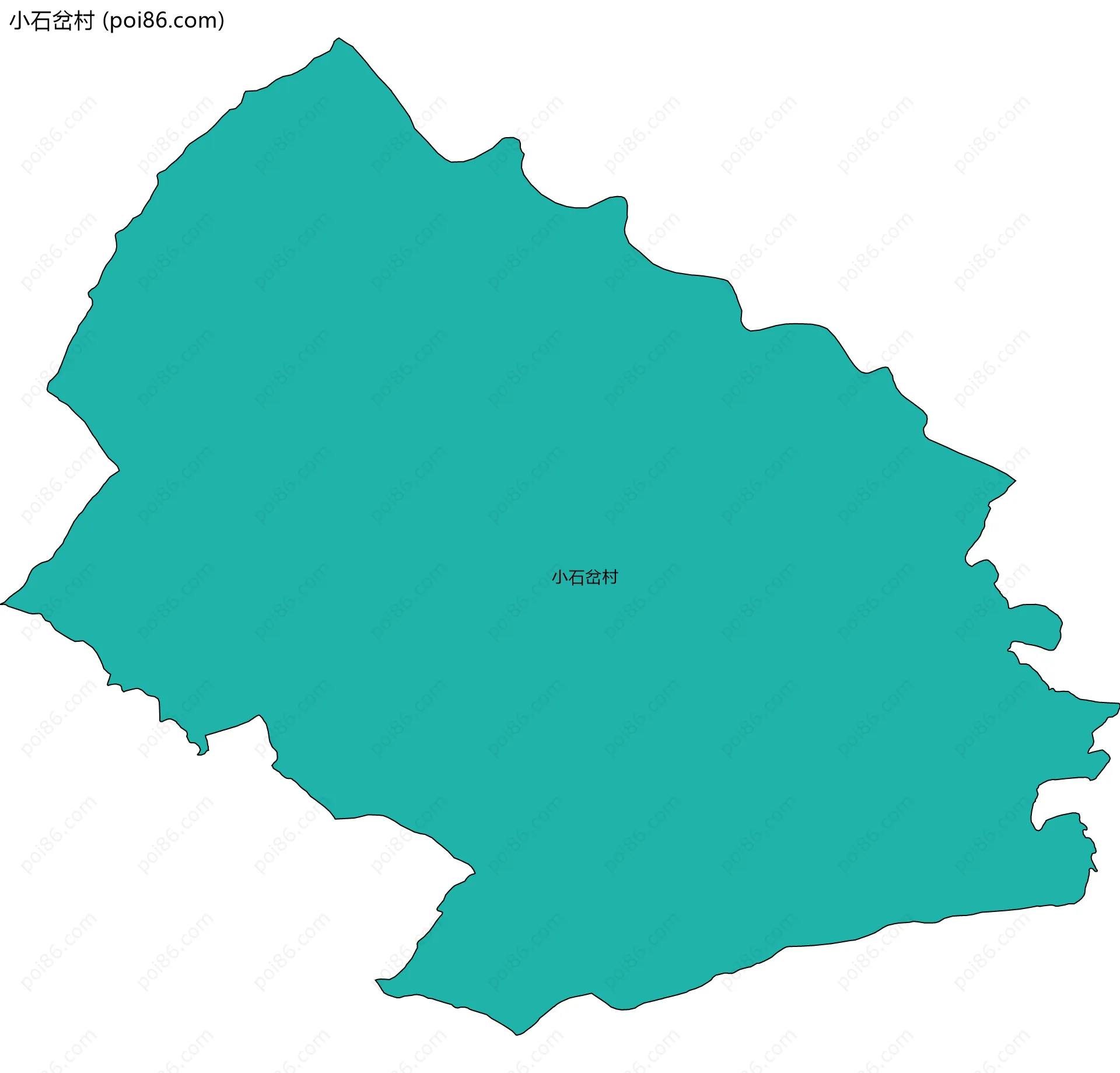 小石岔村边界地图