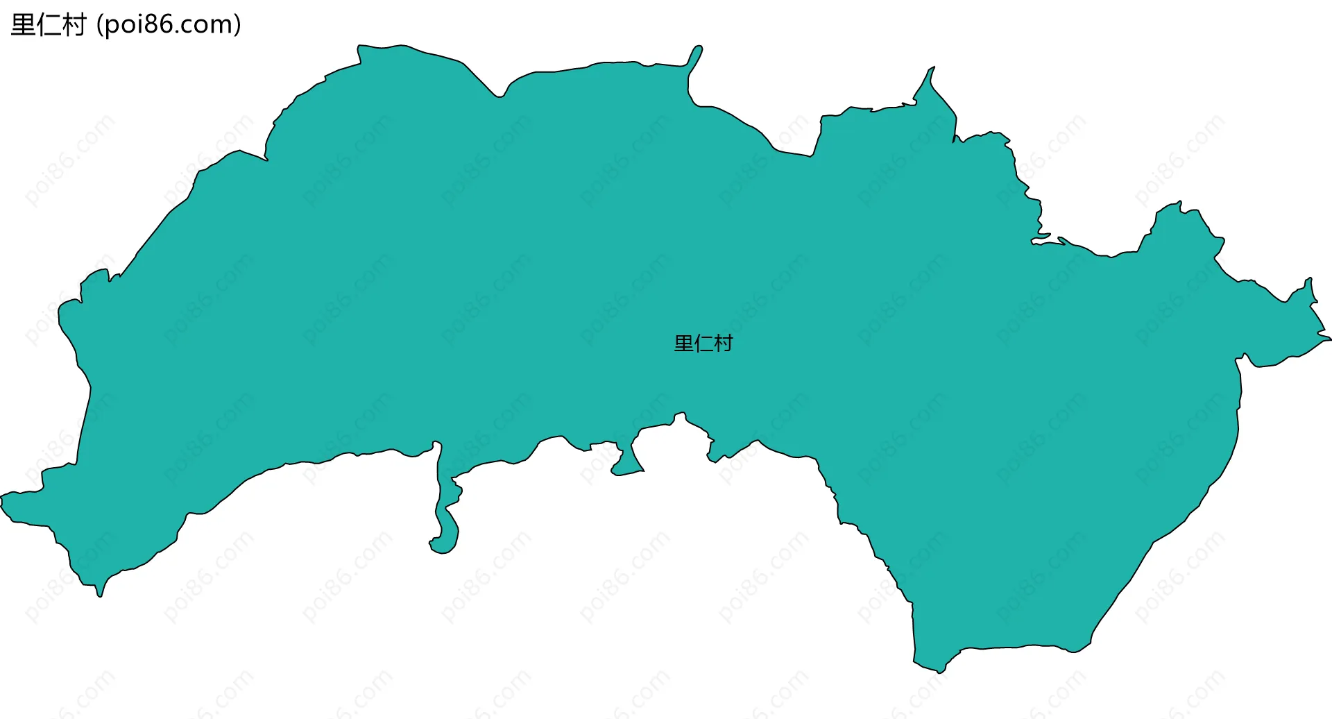 里仁村边界地图