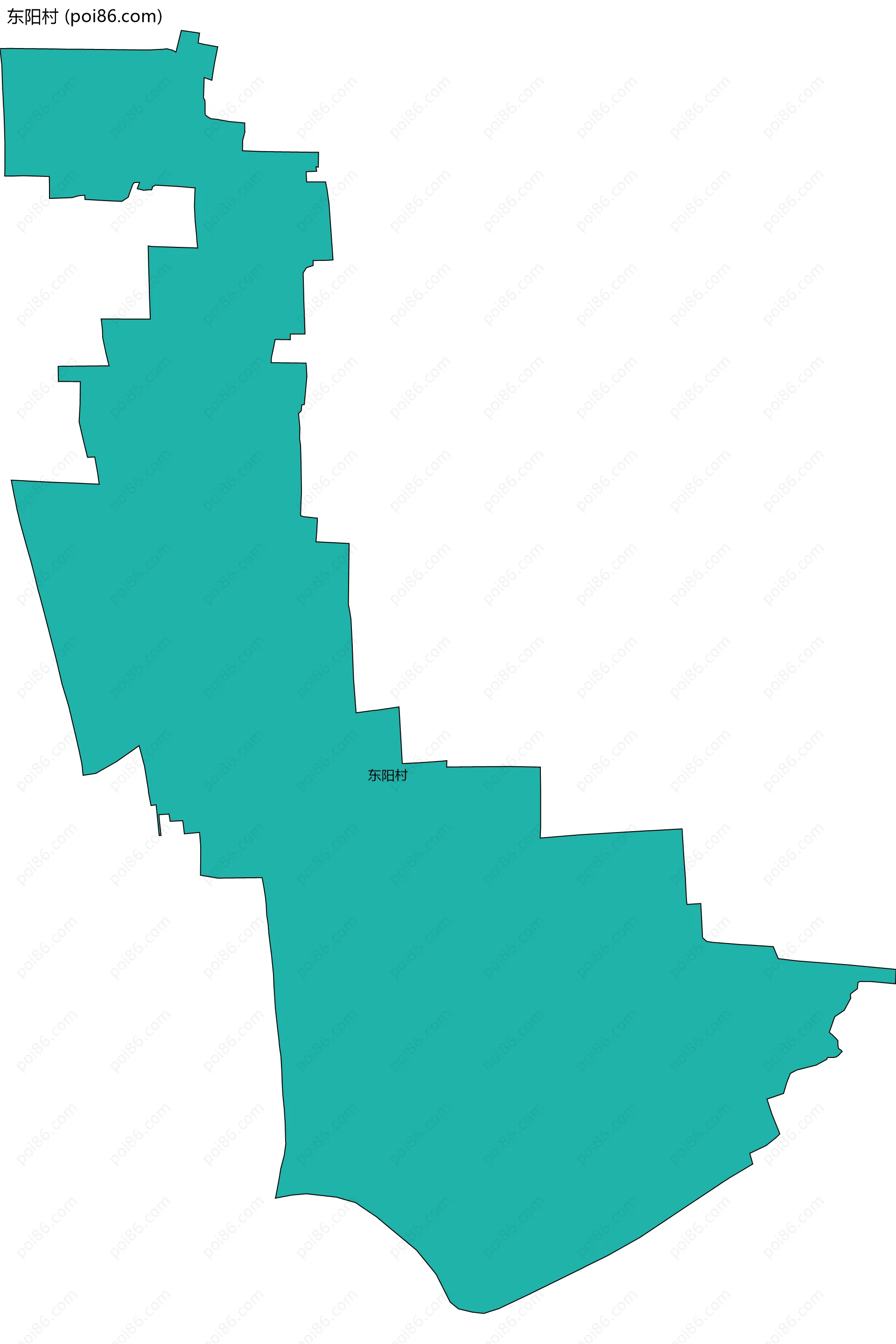 东阳村边界地图