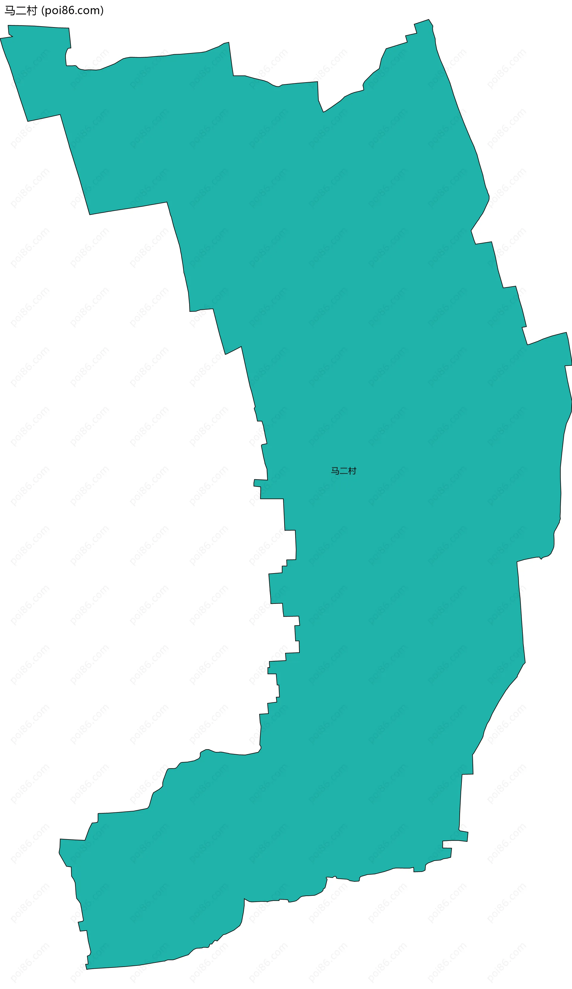 马二村边界地图