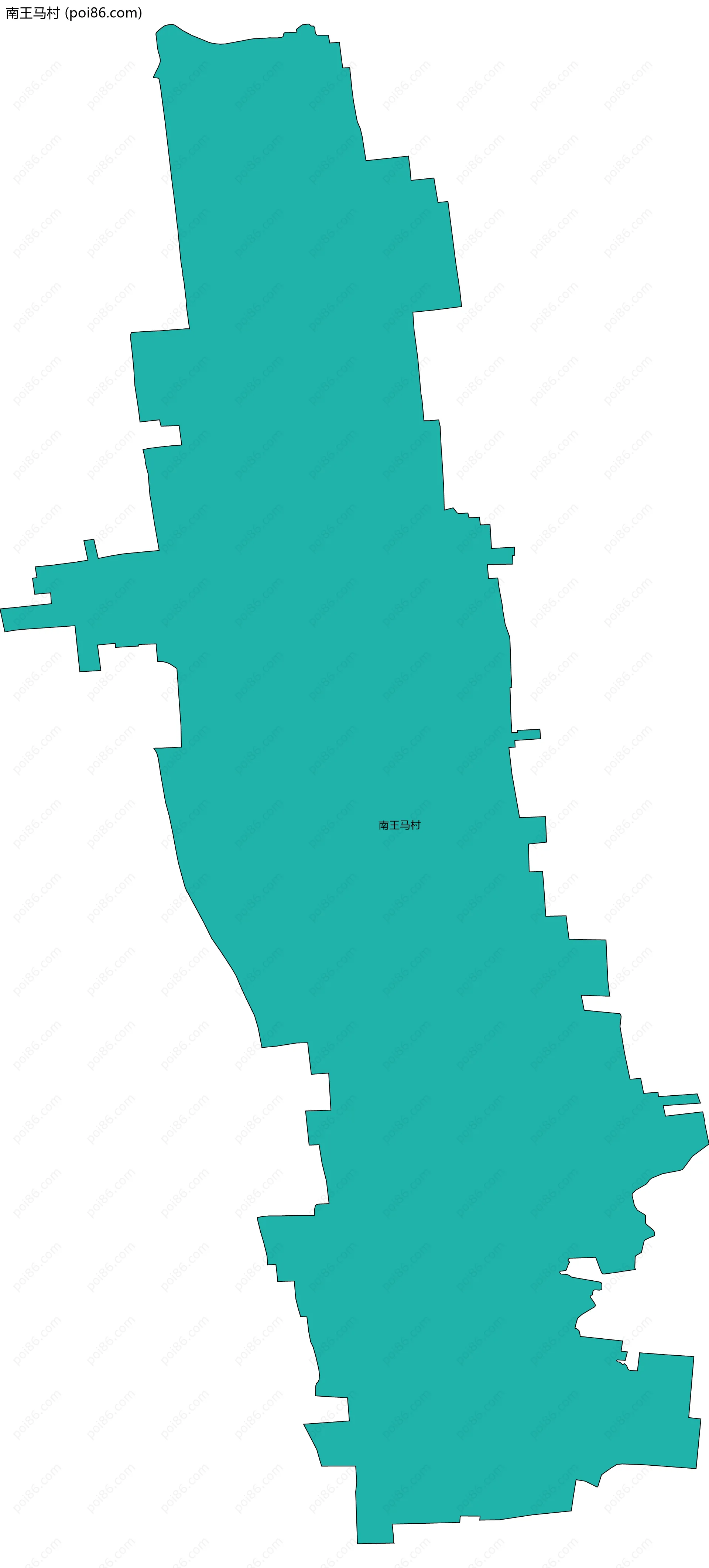 南王马村边界地图