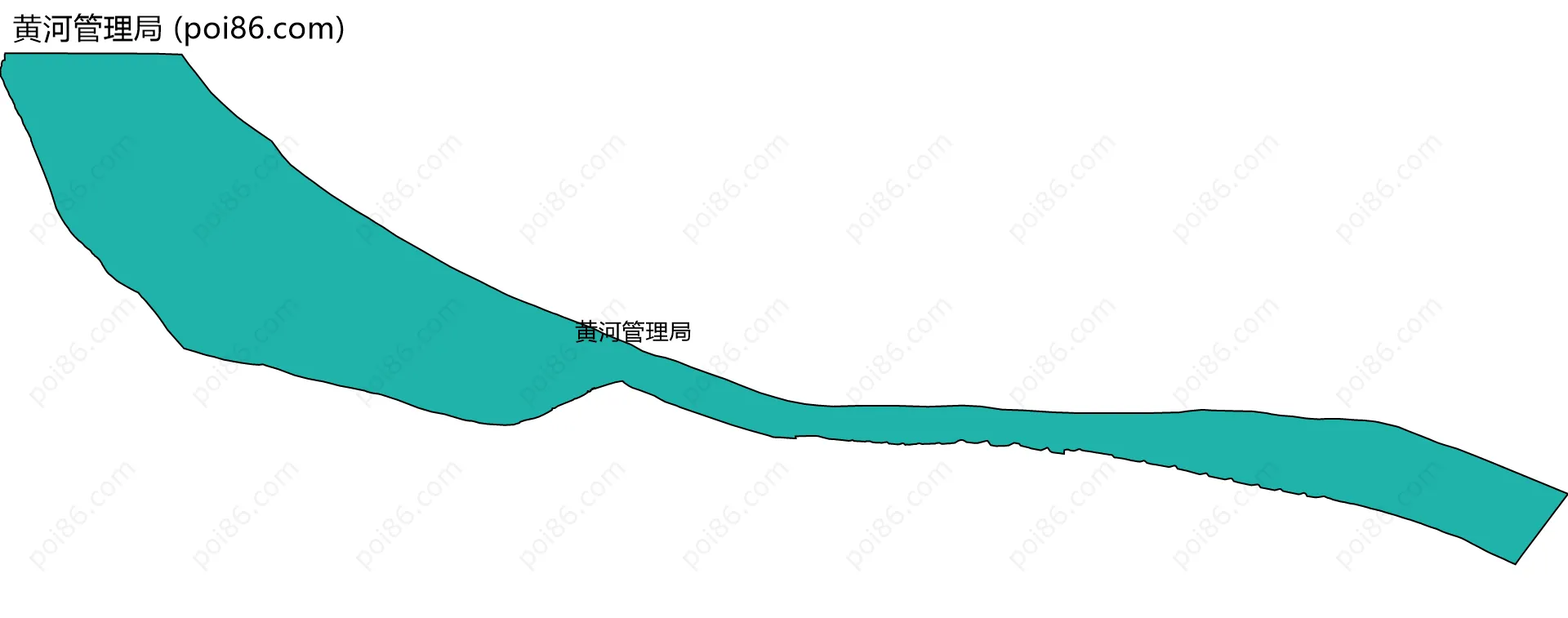 黄河管理局边界地图
