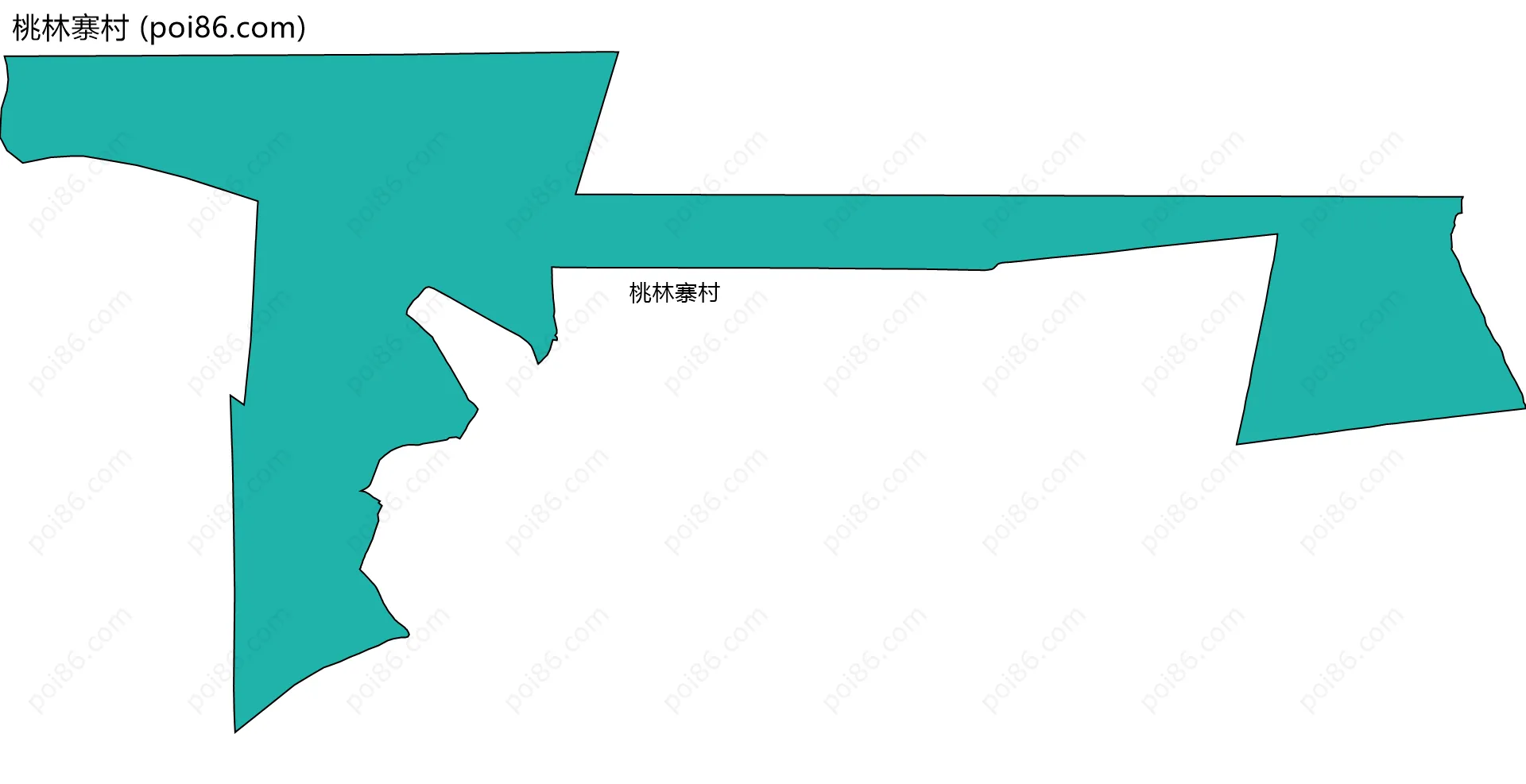 桃林寨村边界地图