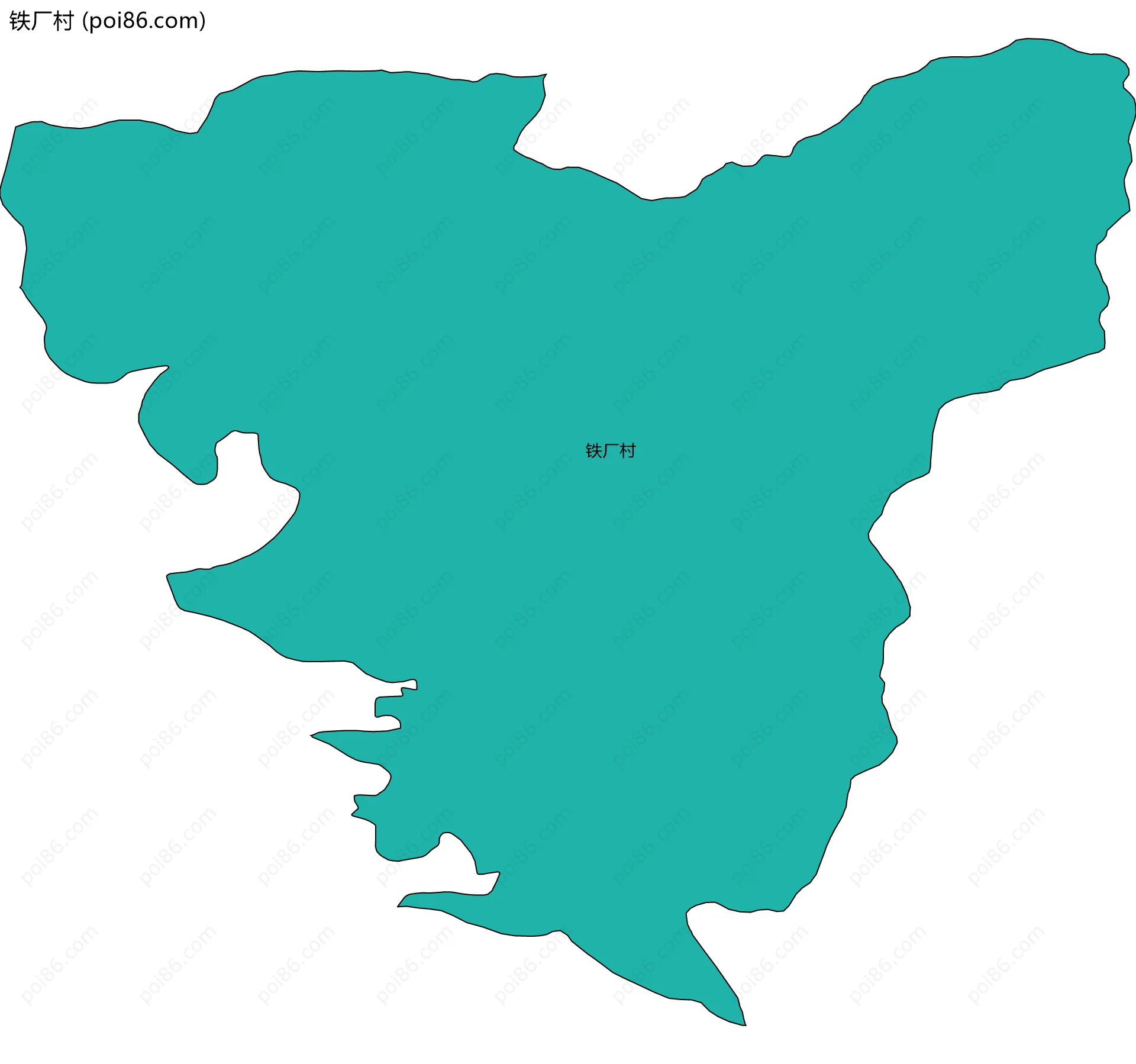 铁厂村边界地图