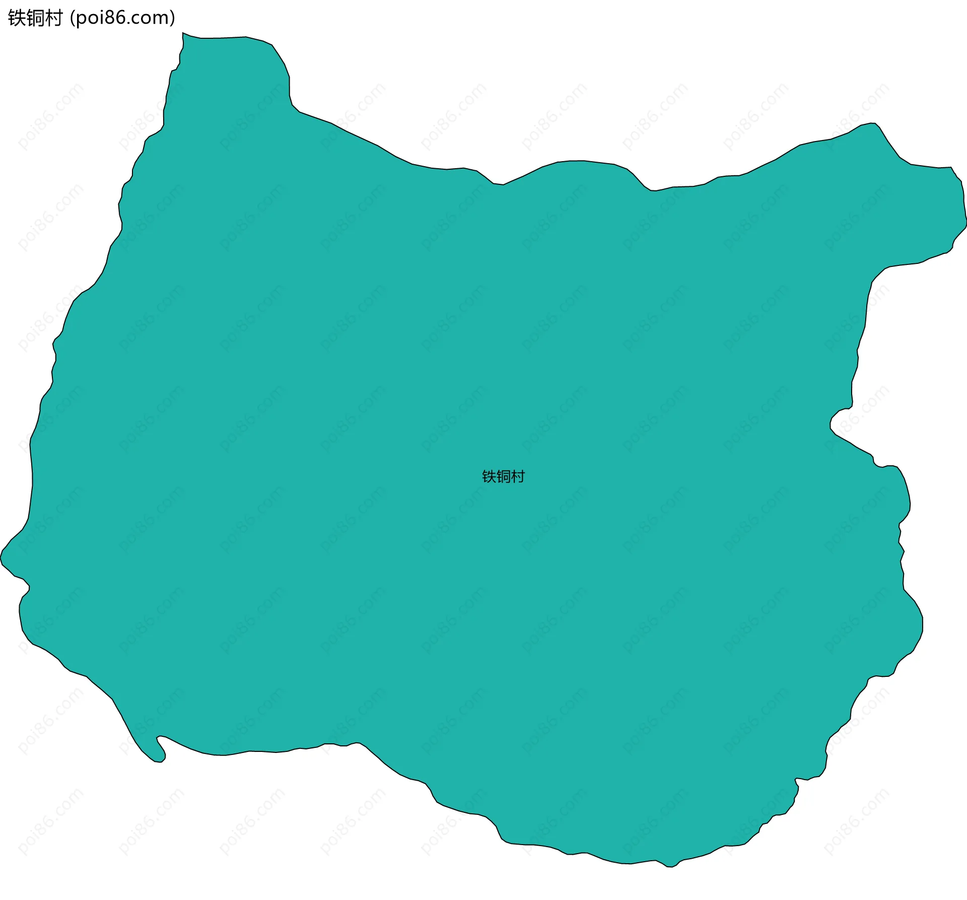 铁铜村边界地图