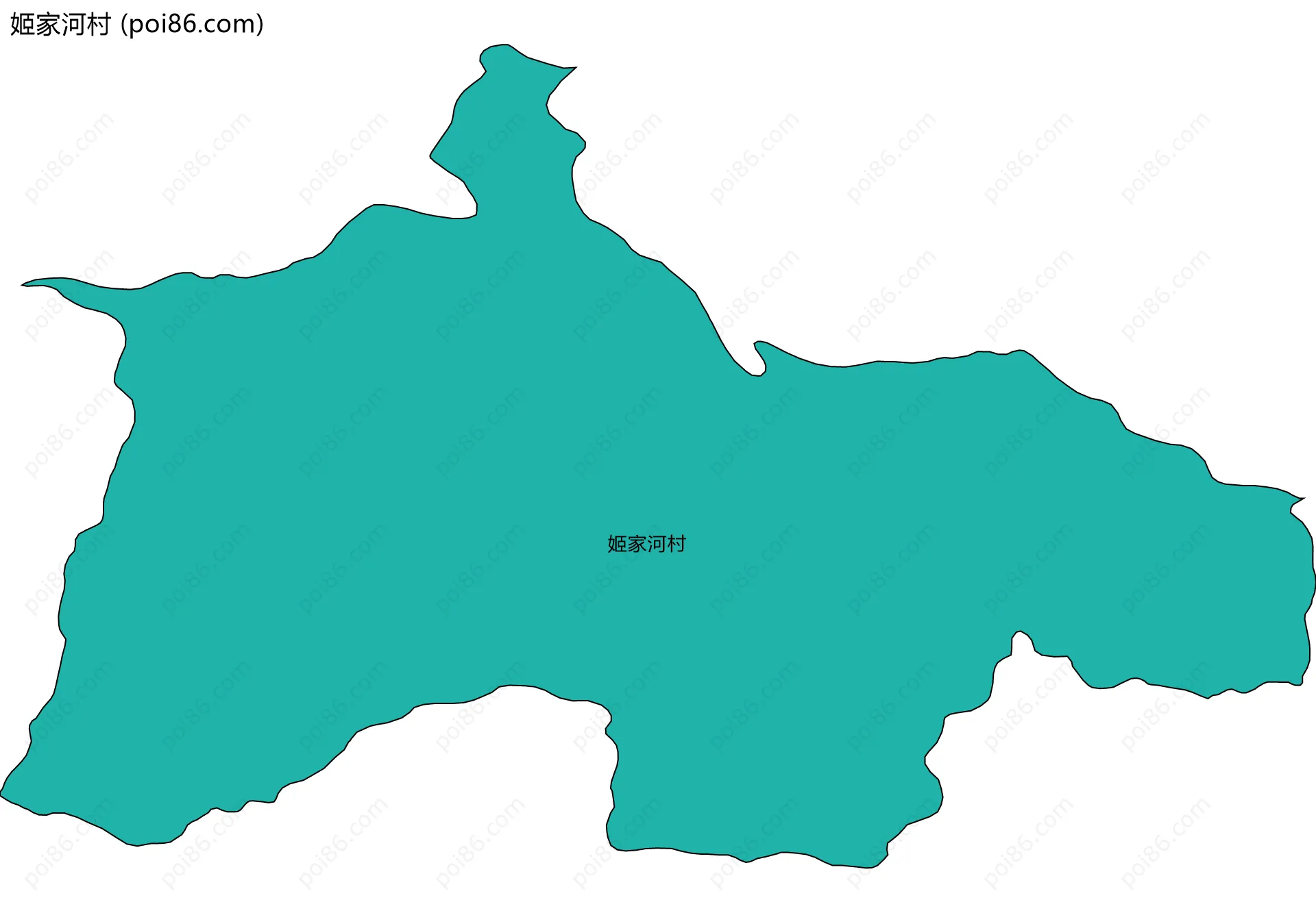 姬家河村边界地图