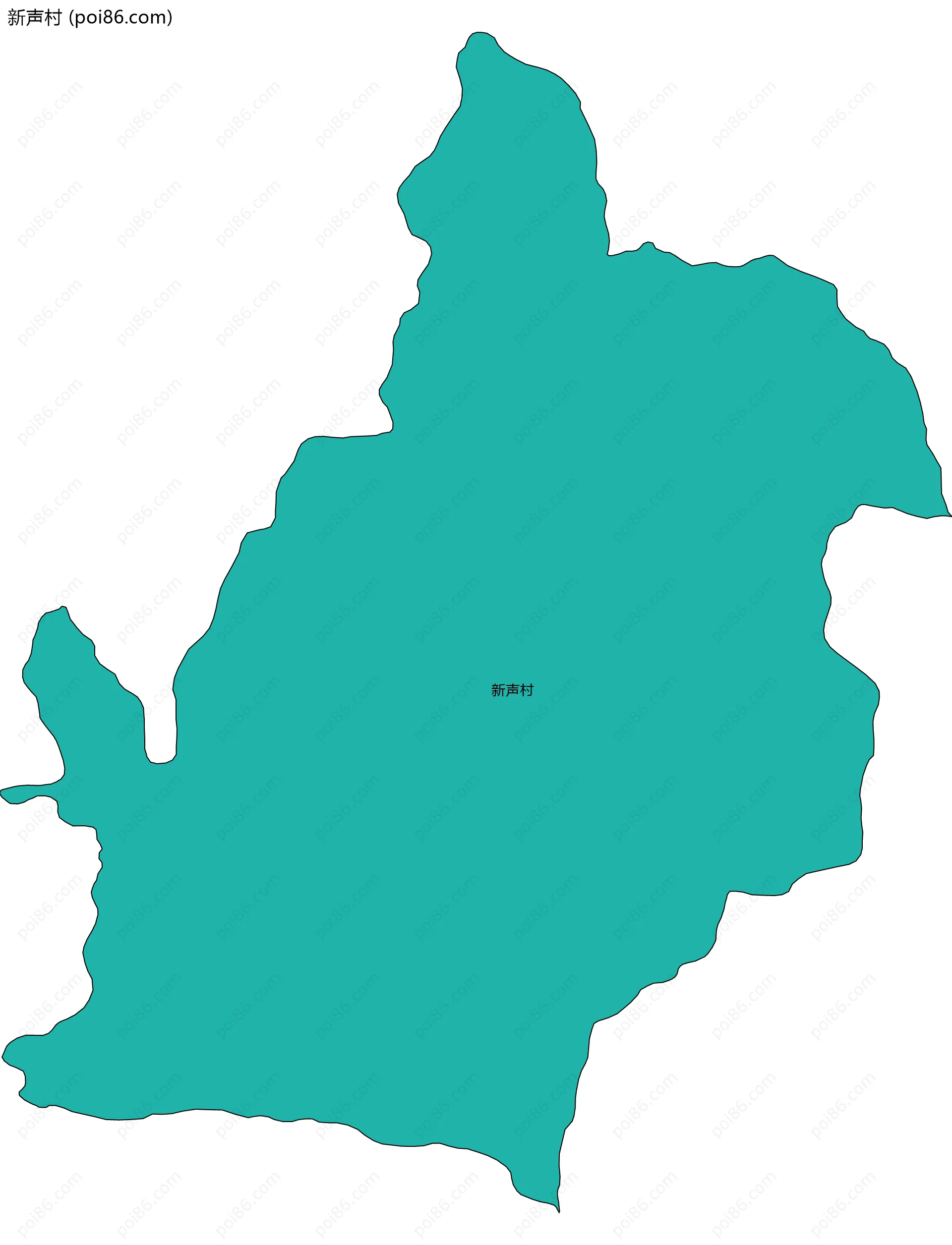 新声村边界地图