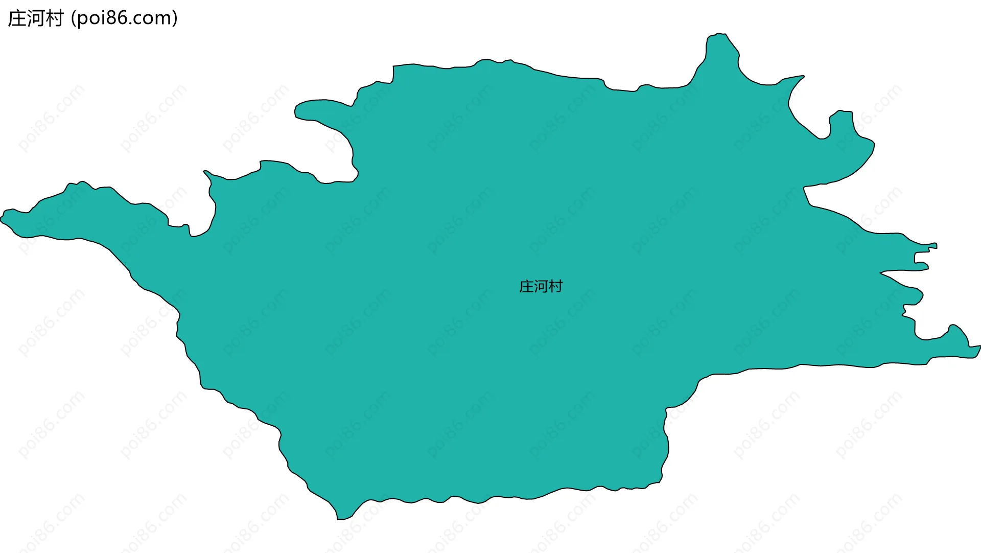 庄河村边界地图