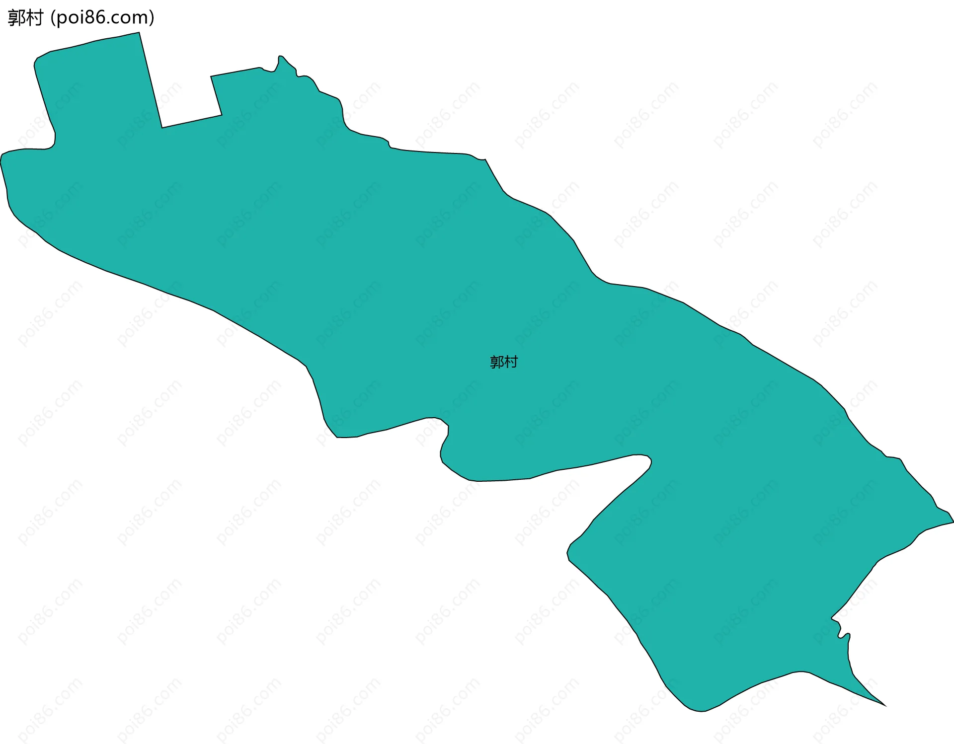 郭村边界地图
