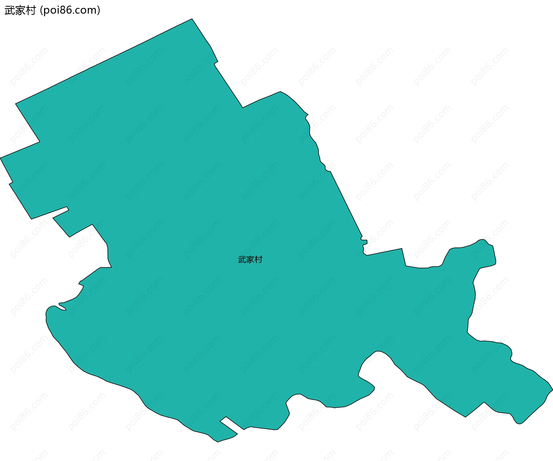 武家村边界地图
