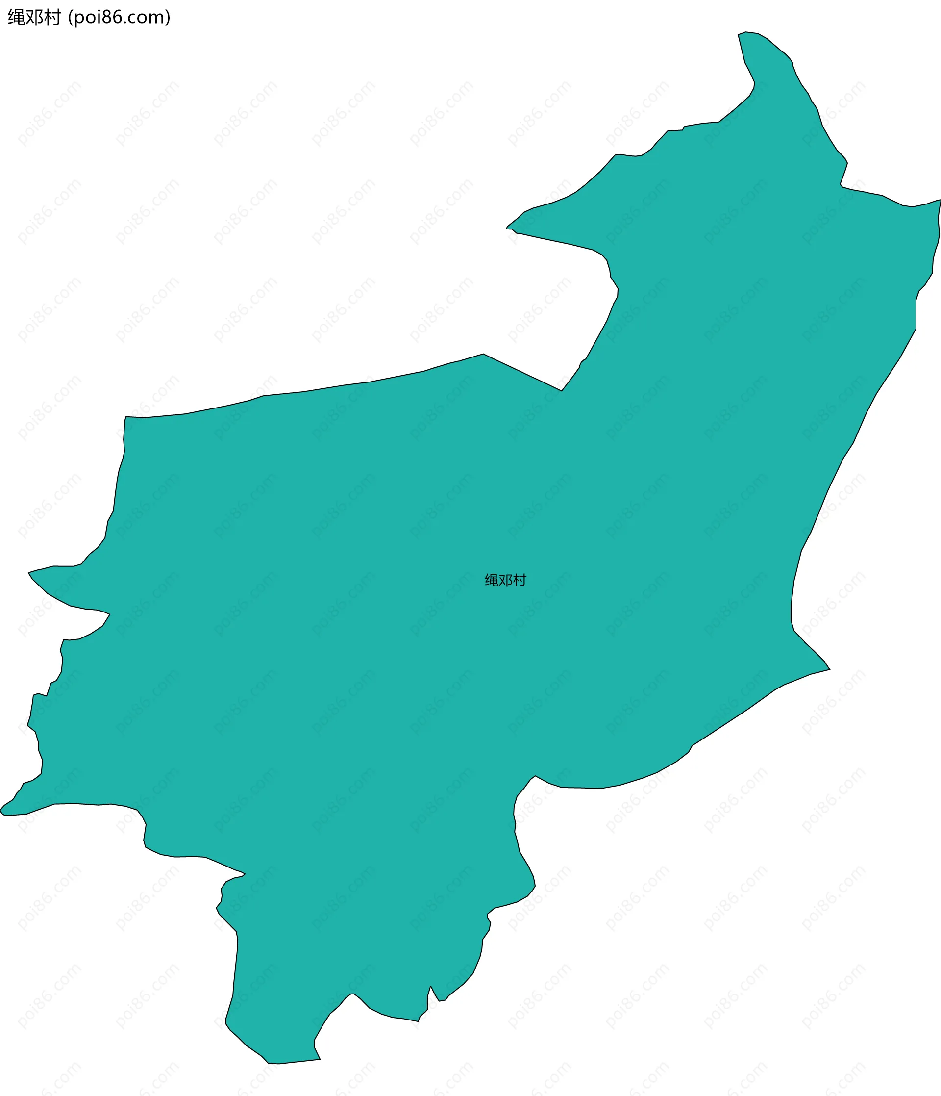 绳邓村边界地图