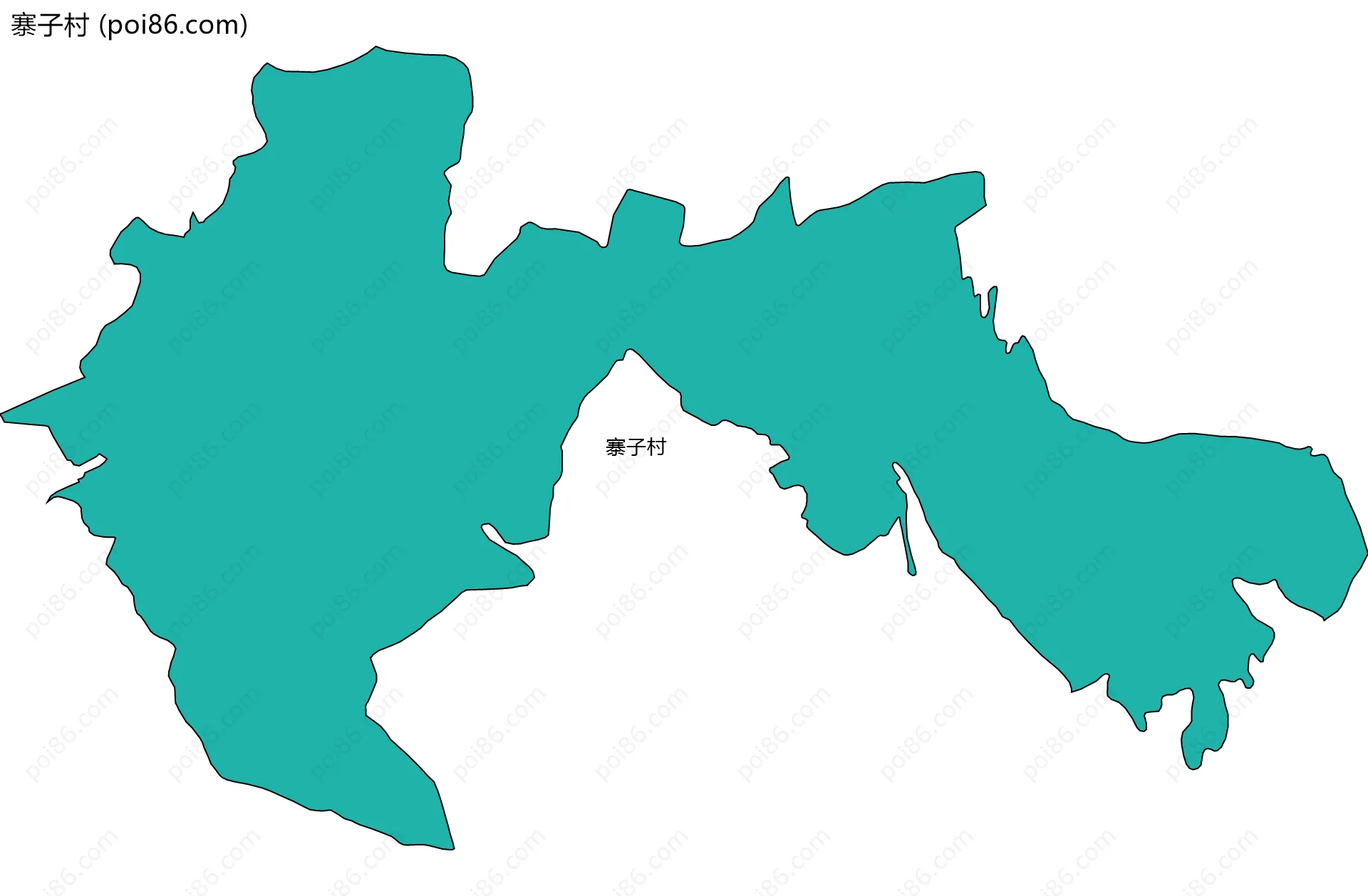 寨子村边界地图