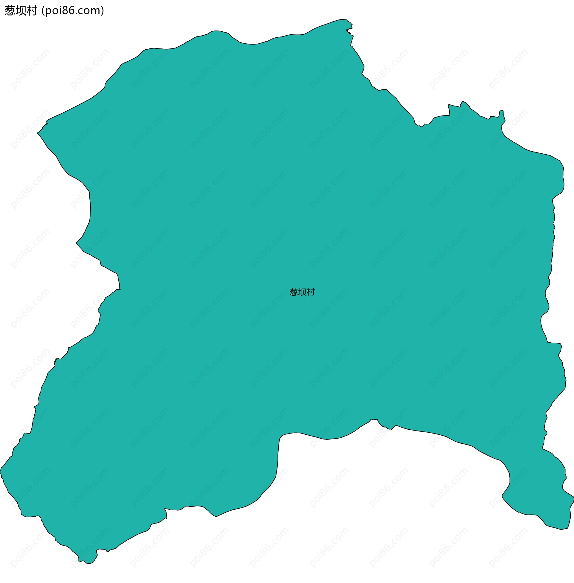 葱坝村边界地图