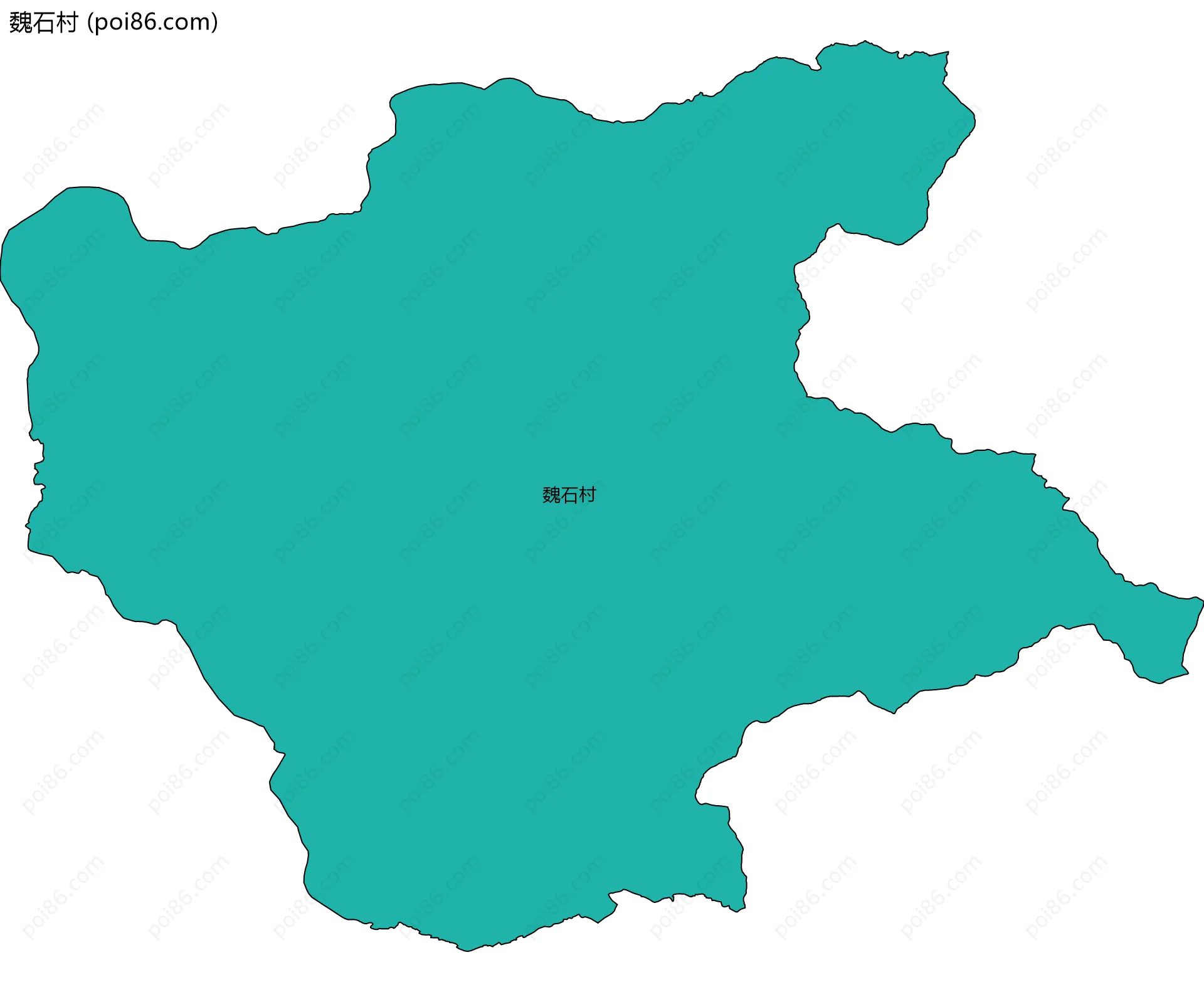魏石村边界地图
