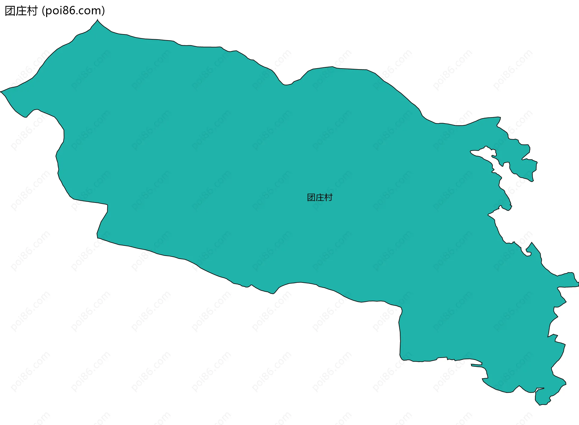 团庄村边界地图