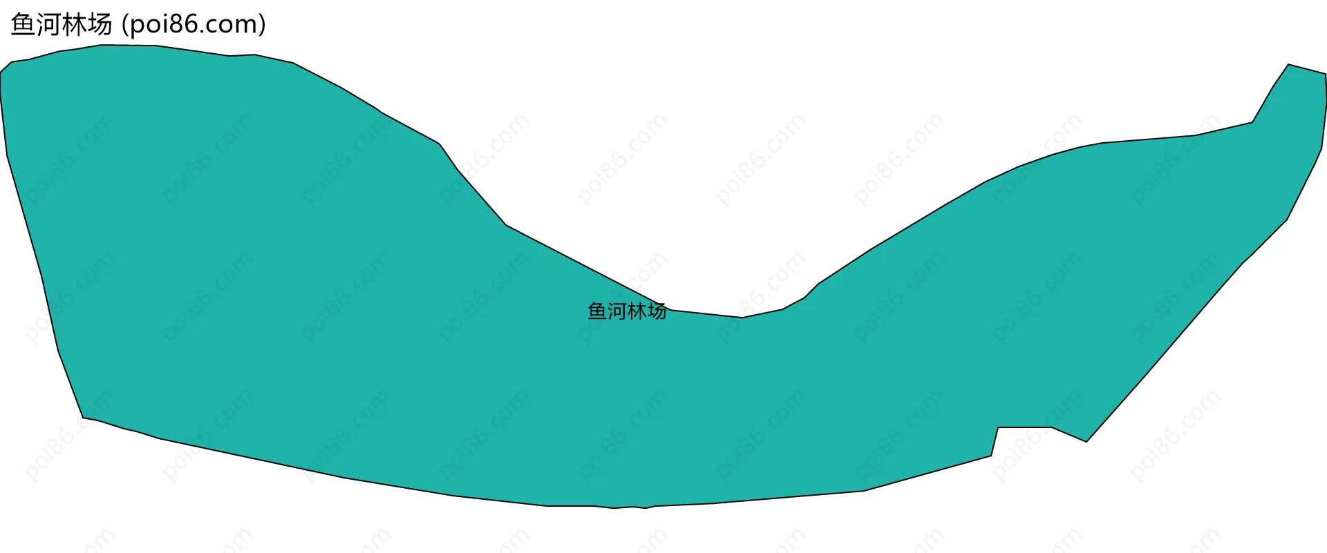 鱼河林场边界地图