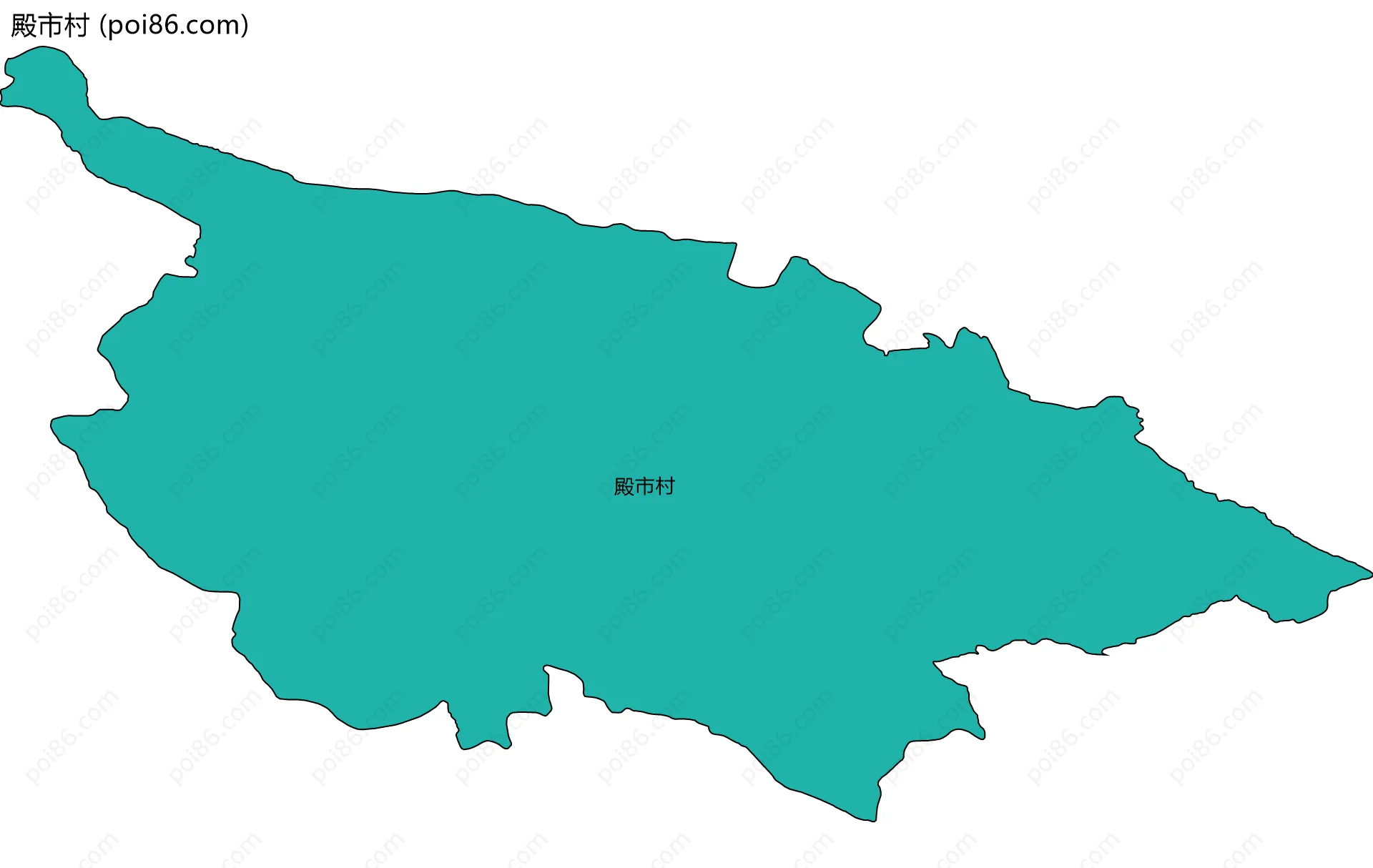殿市村边界地图