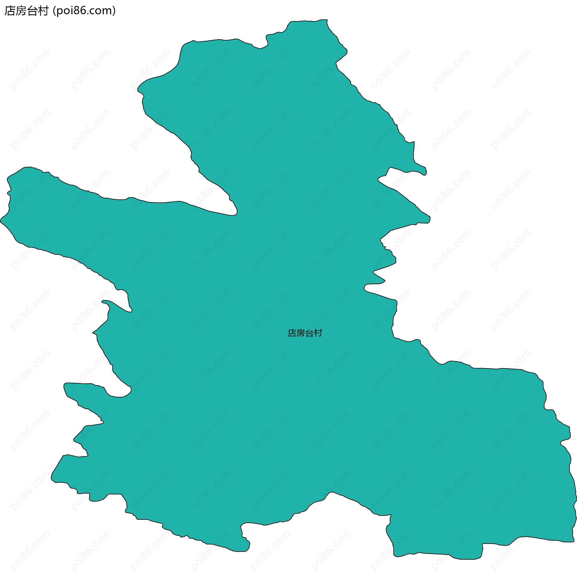 店房台村边界地图