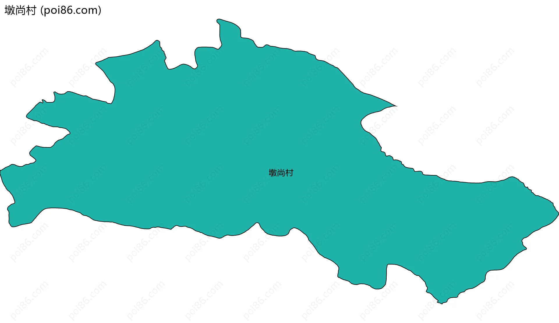 墩尚村边界地图