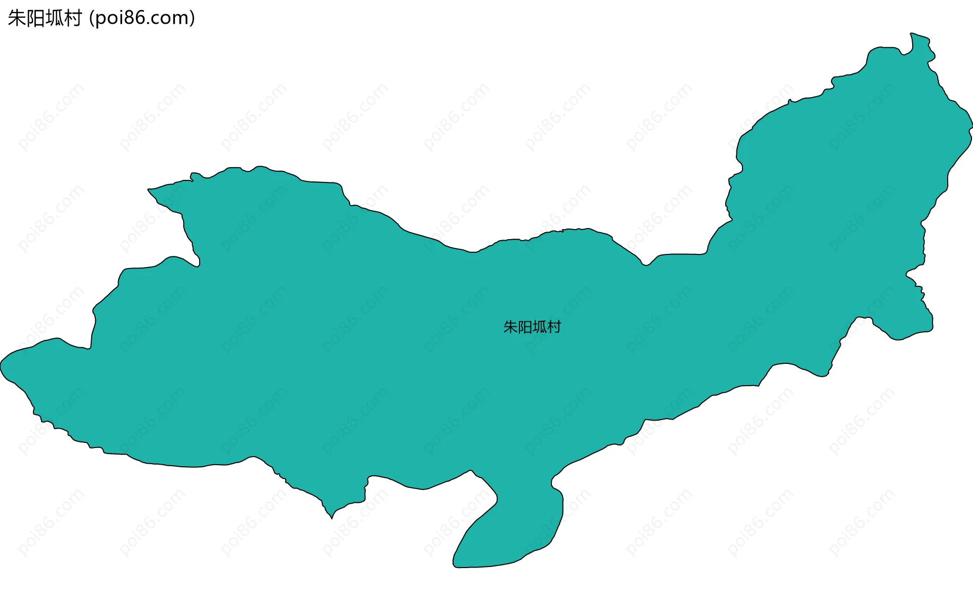 朱阳坬村边界地图