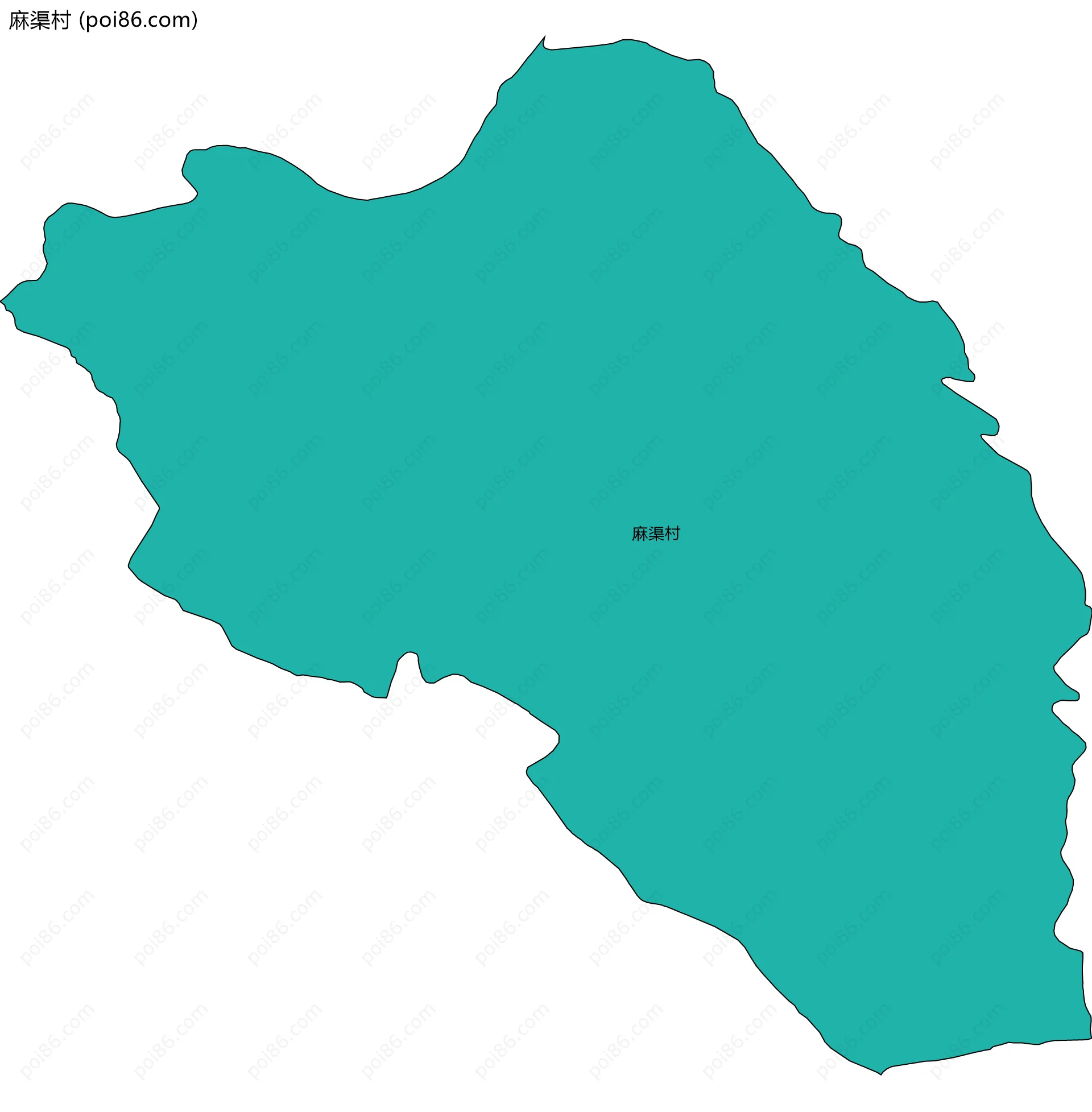 麻渠村边界地图