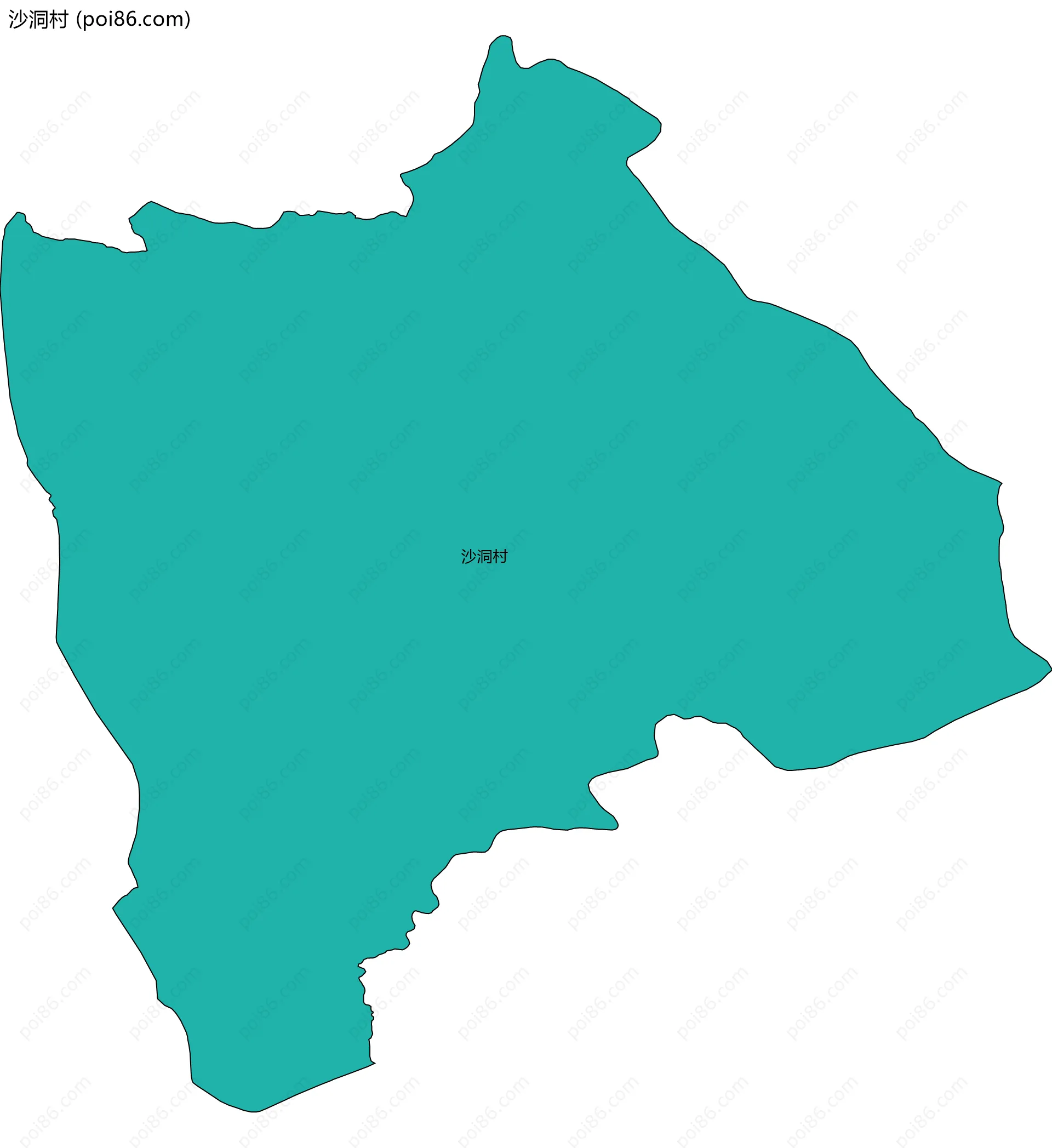 沙洞村边界地图