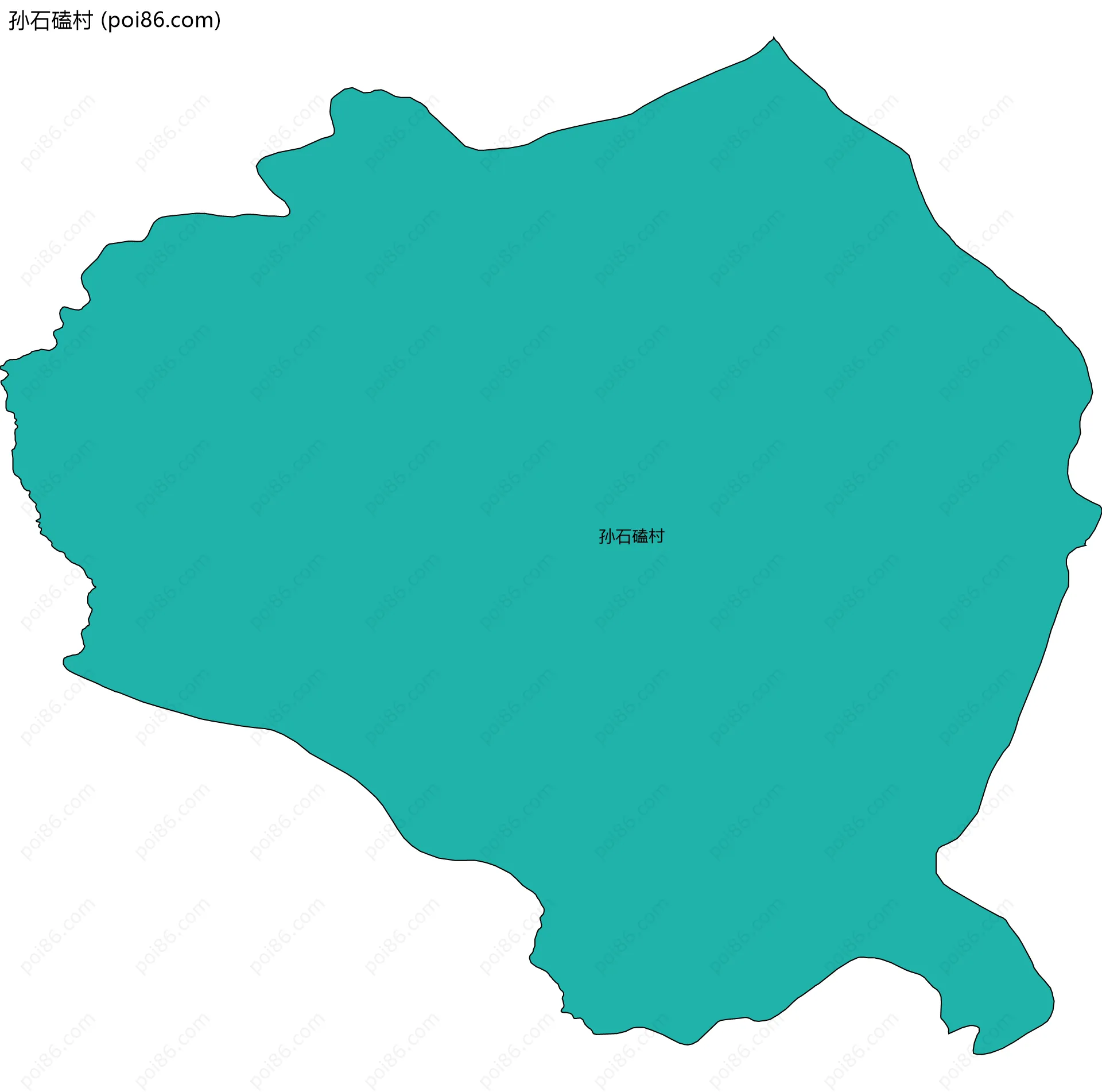 孙石磕村边界地图