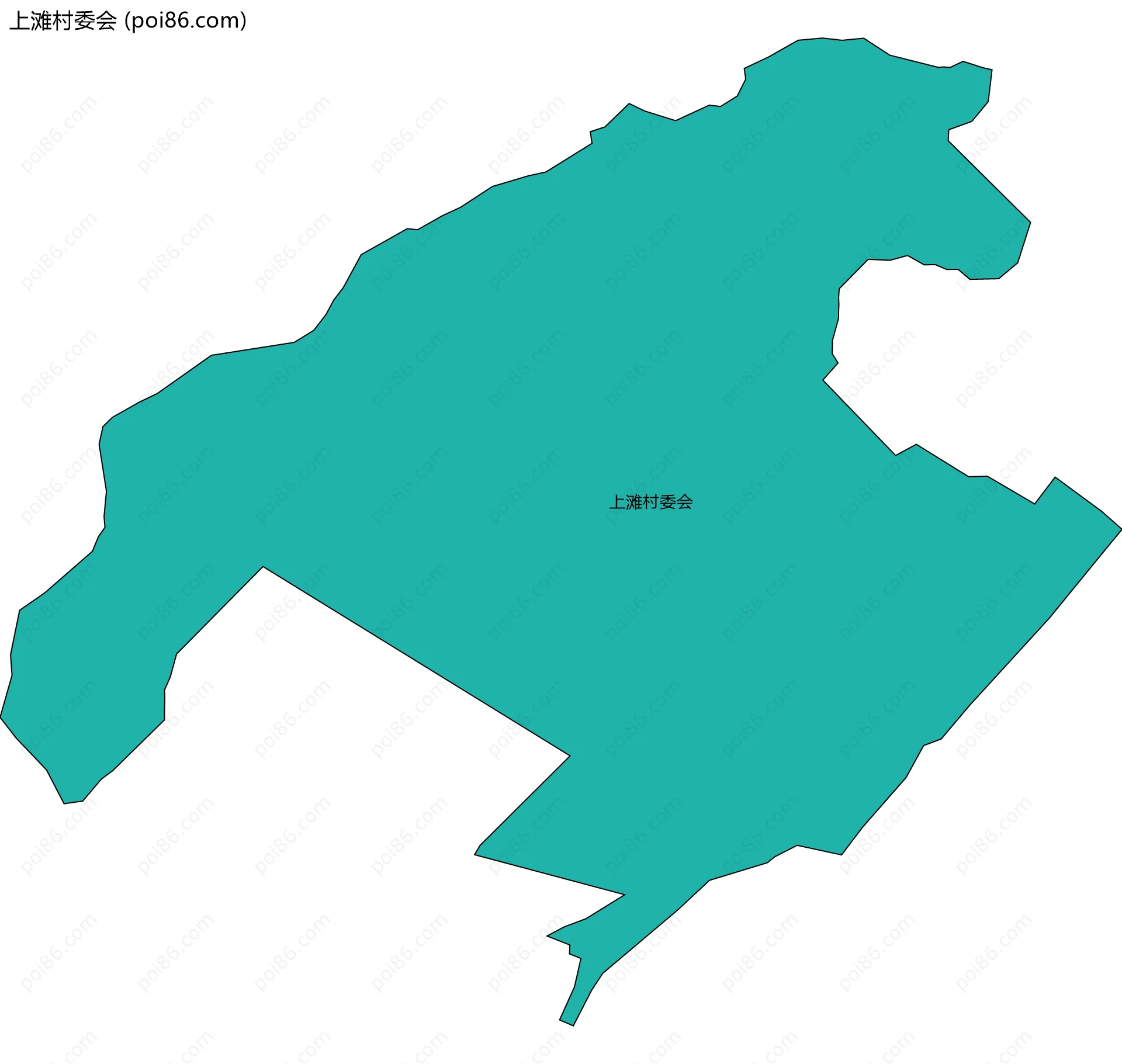 上滩村委会边界地图