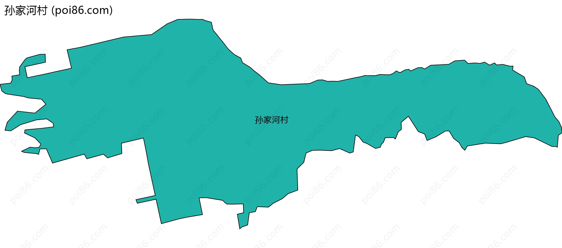 孙家河村边界地图