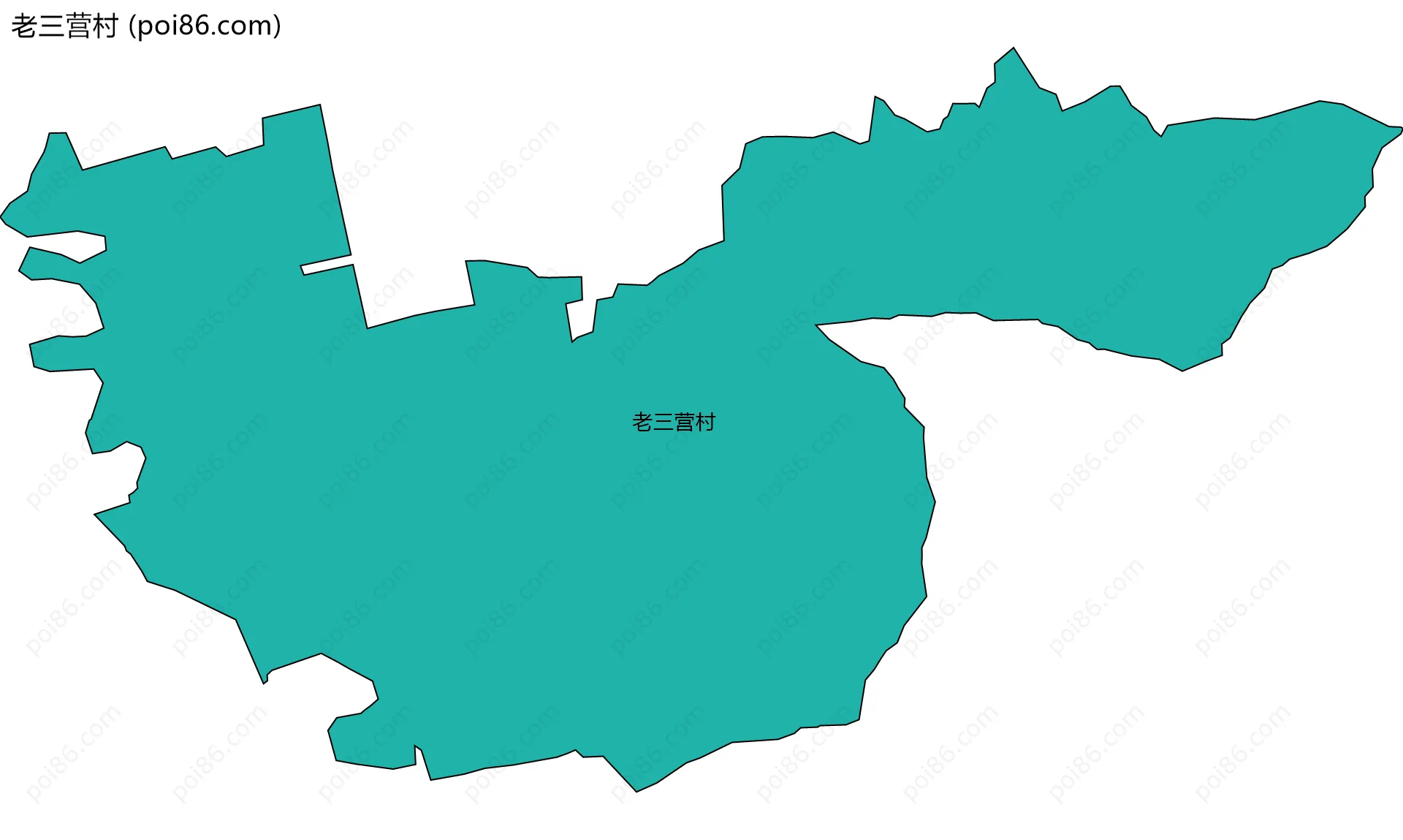 老三营村边界地图