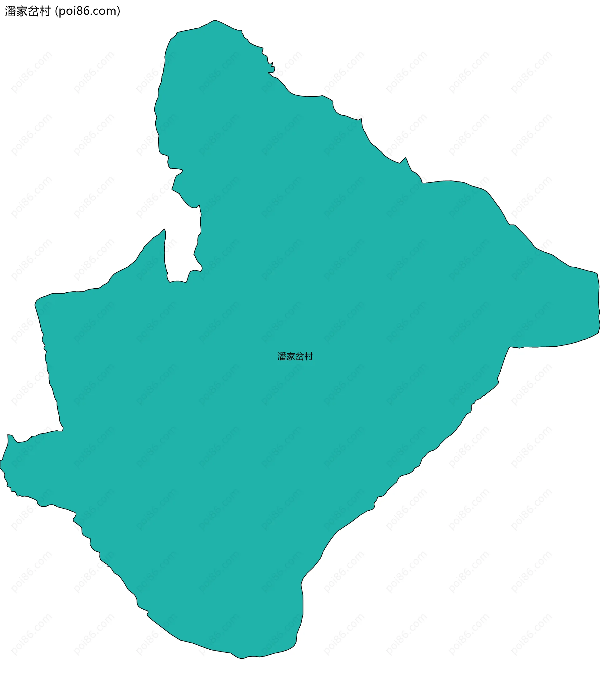 潘家岔村边界地图