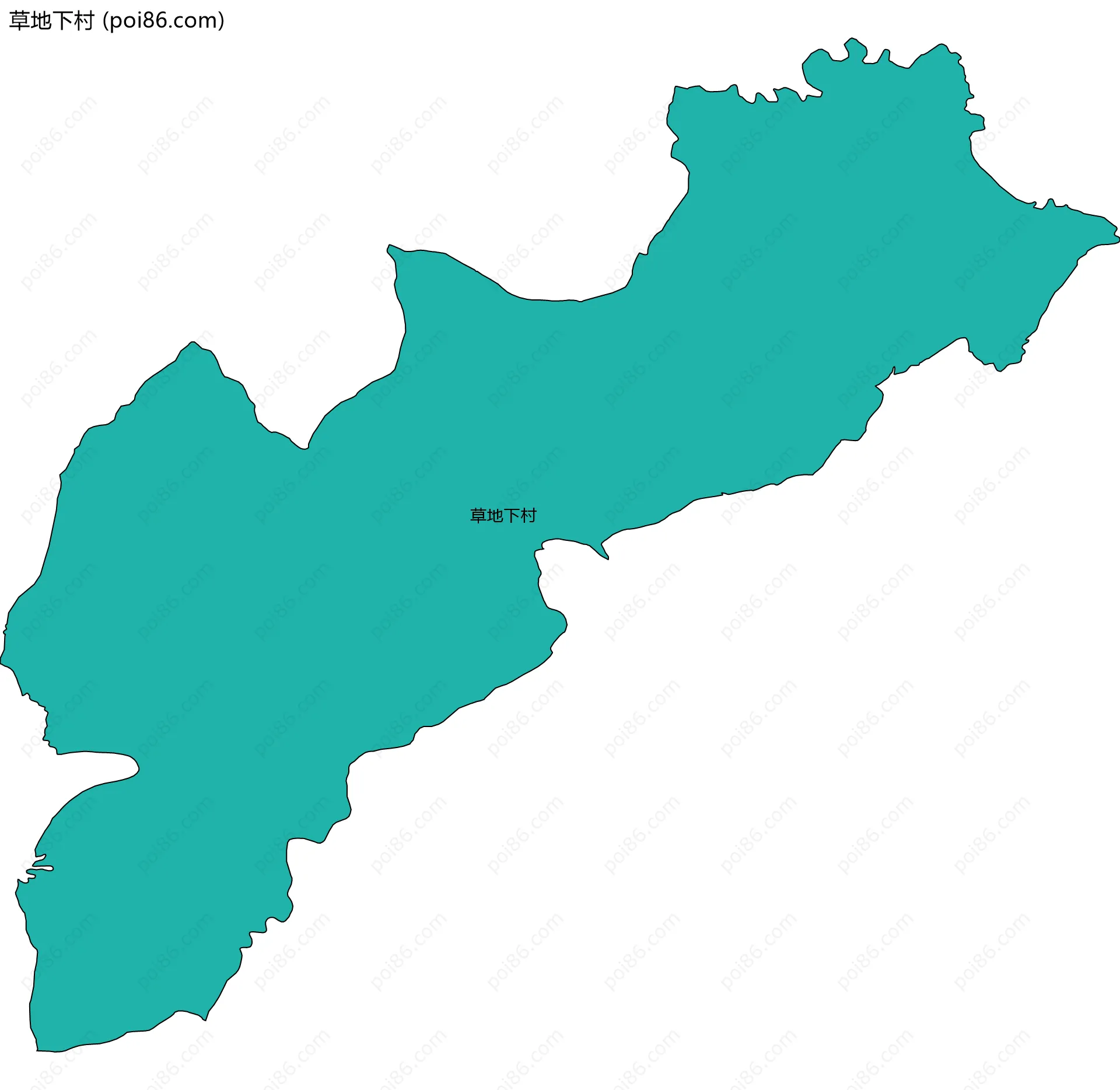 草地下村边界地图