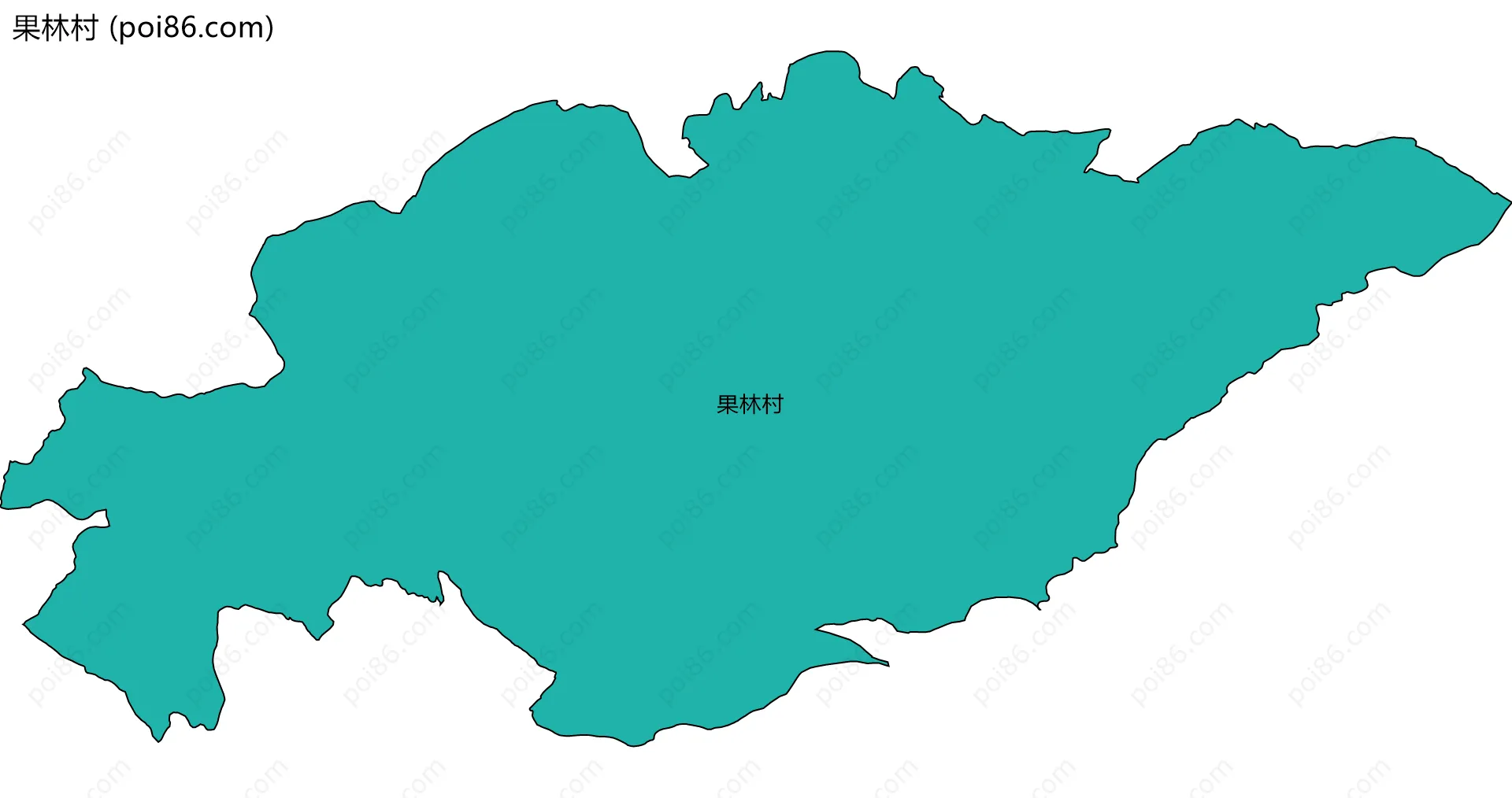果林村边界地图