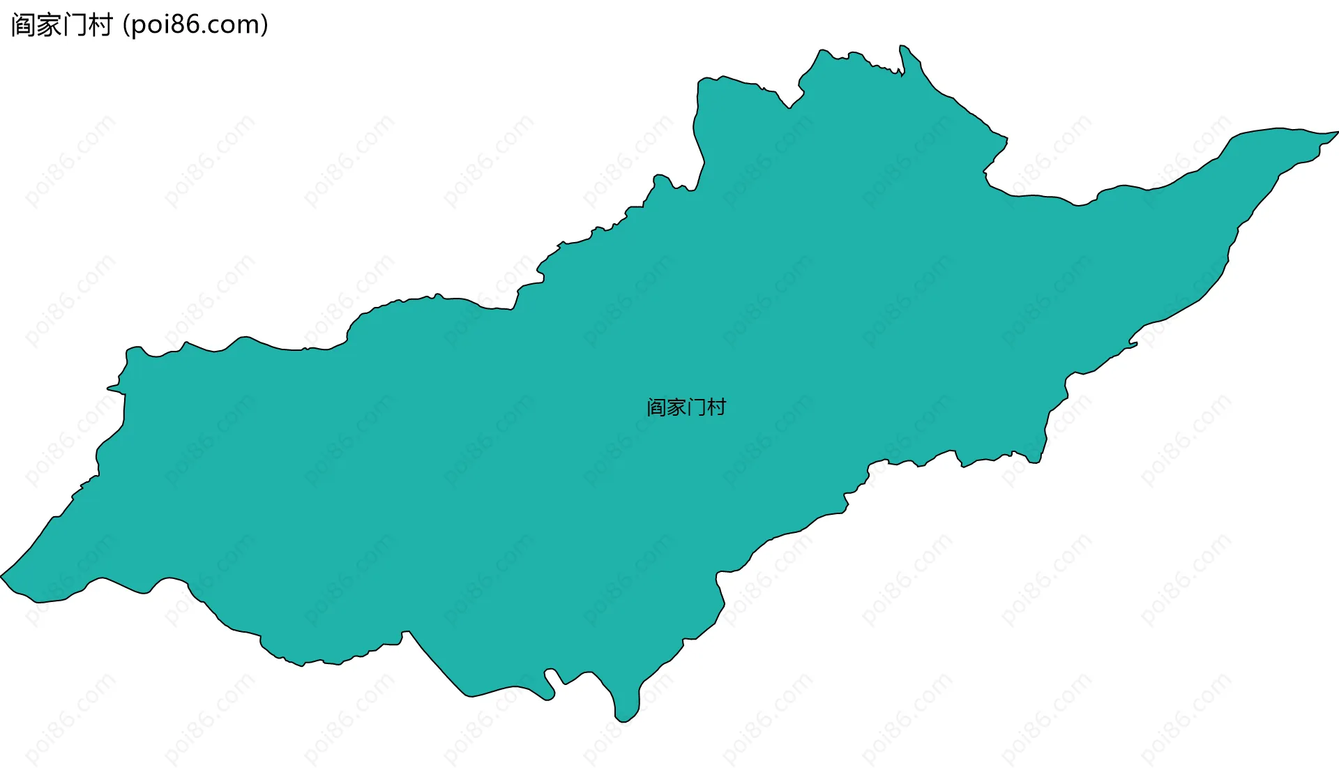 阎家门村边界地图