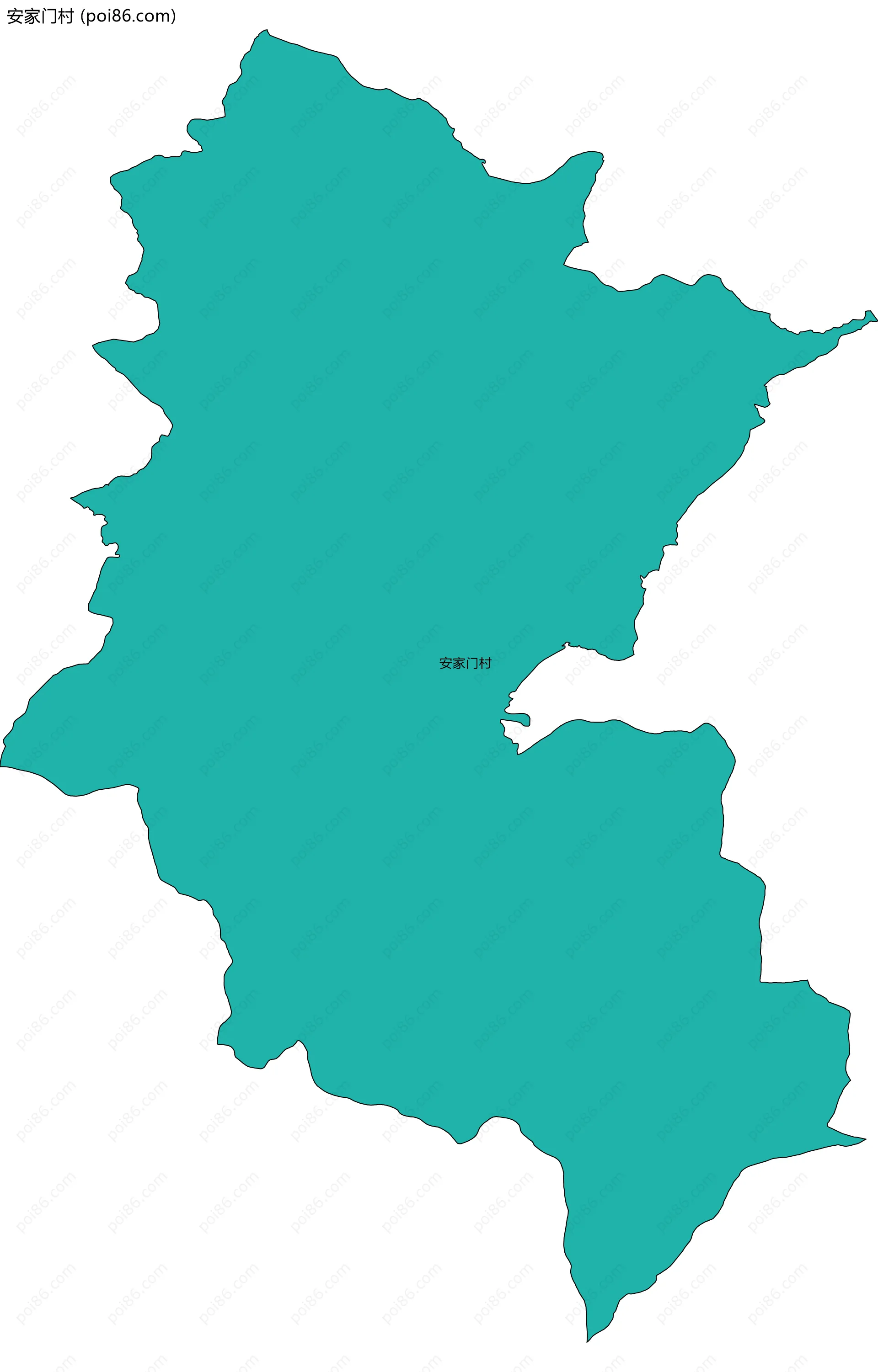 安家门村边界地图