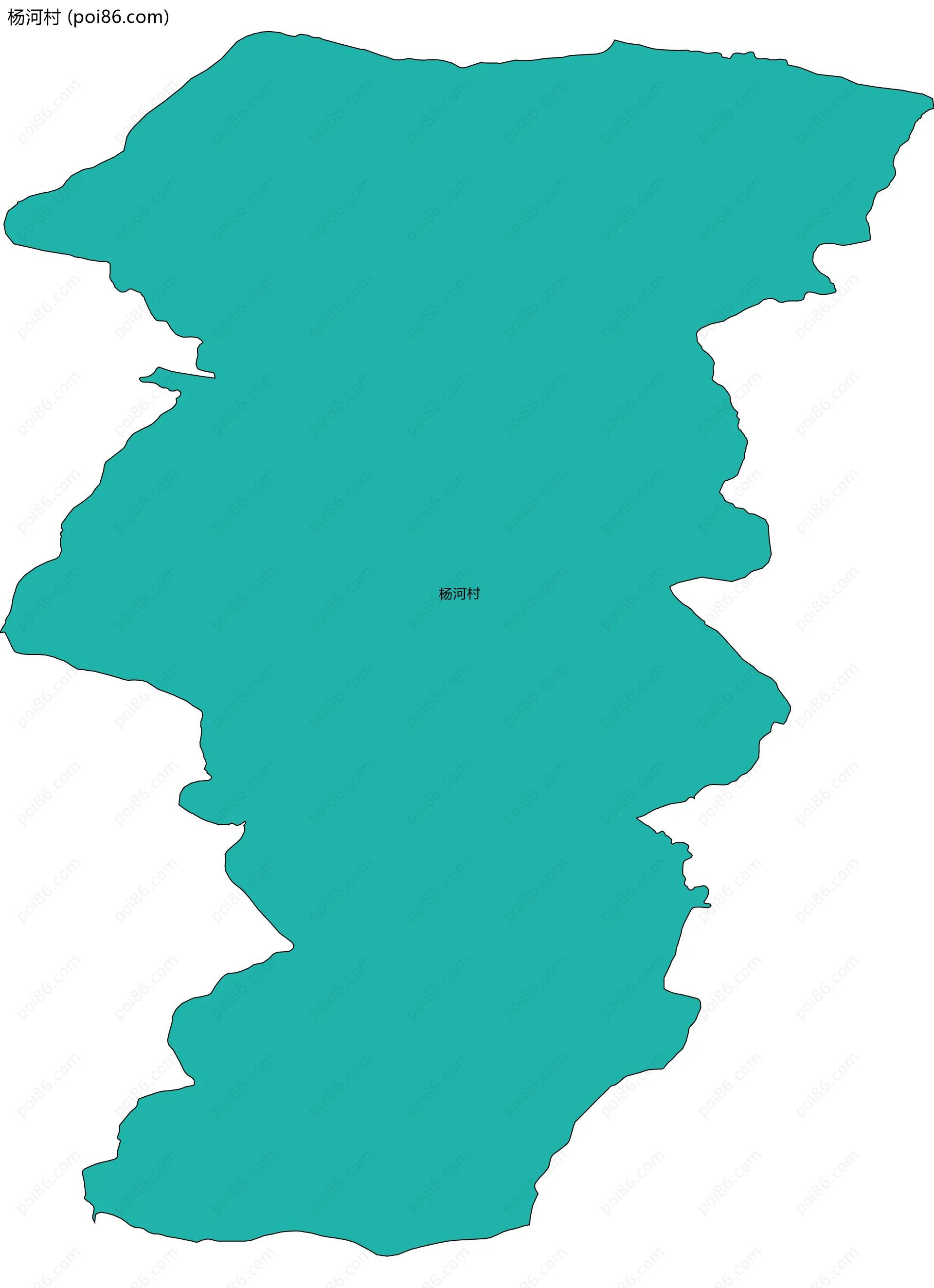 杨河村边界地图