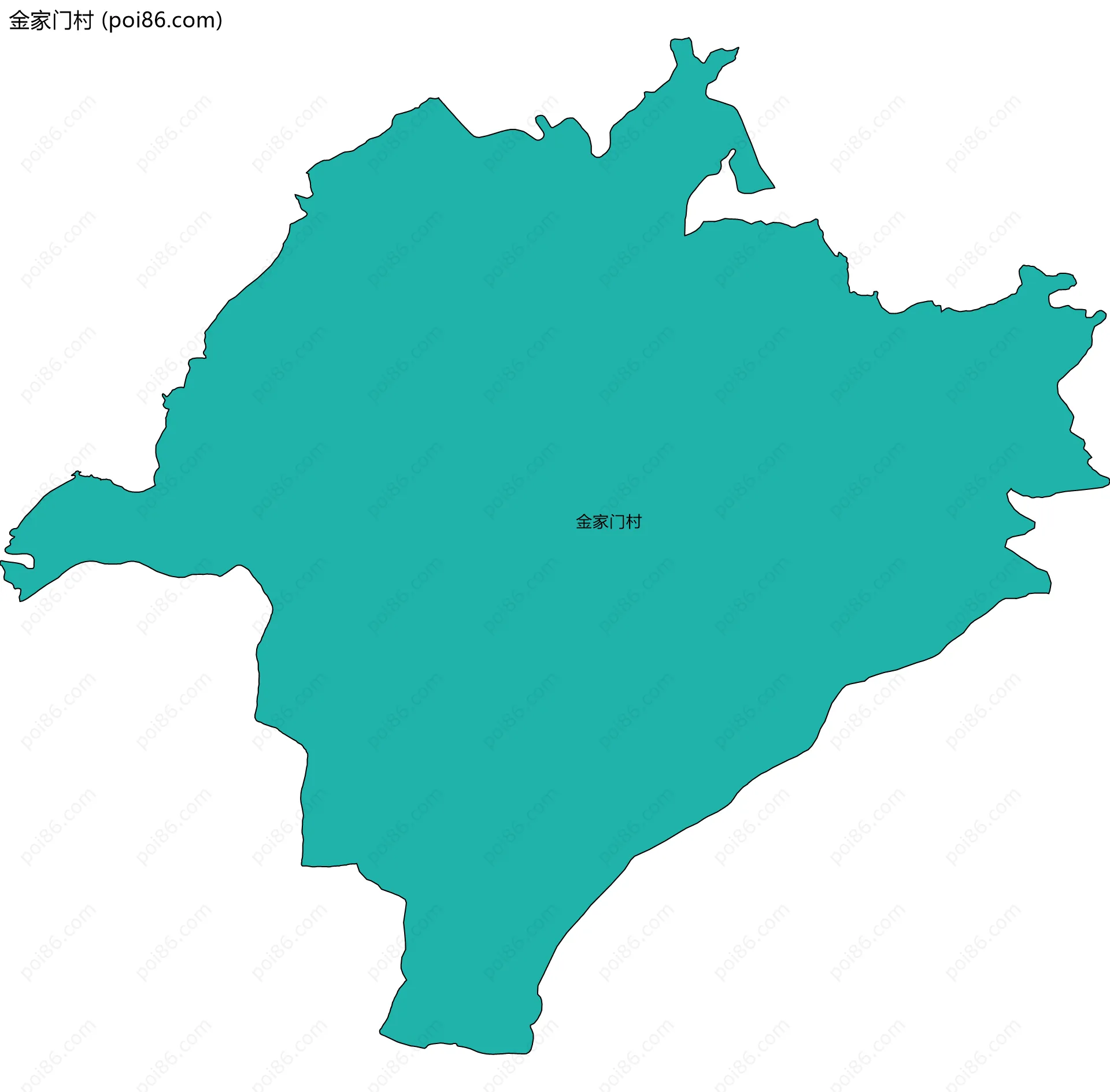 金家门村边界地图