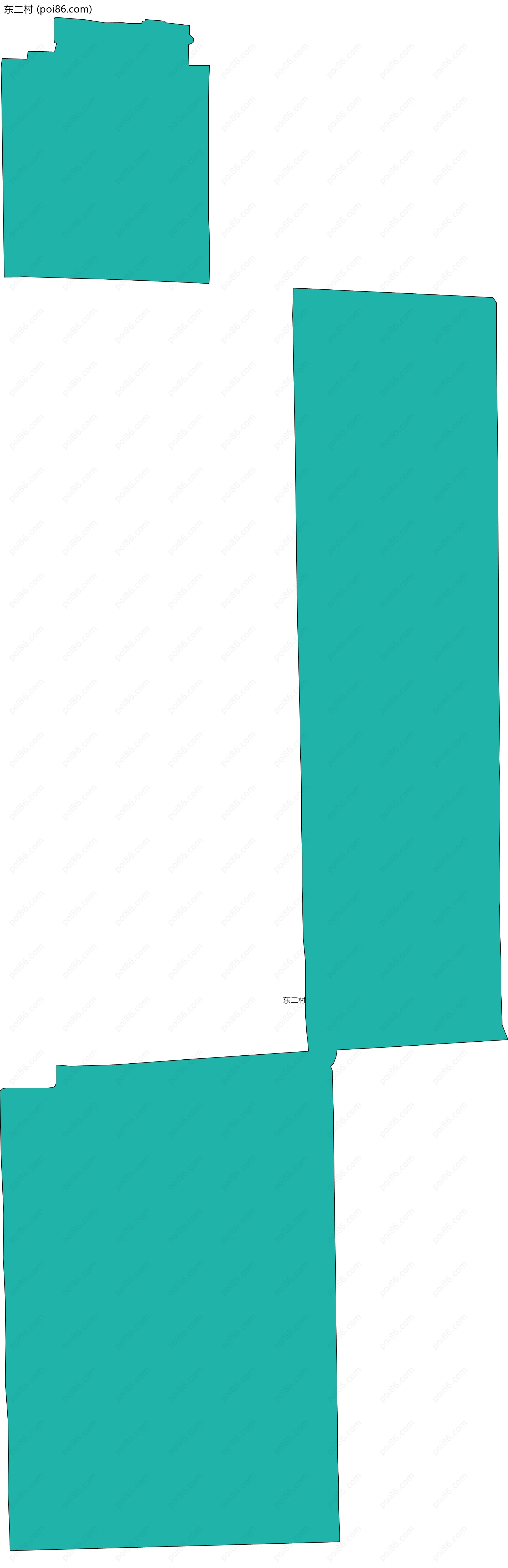 东二村边界地图