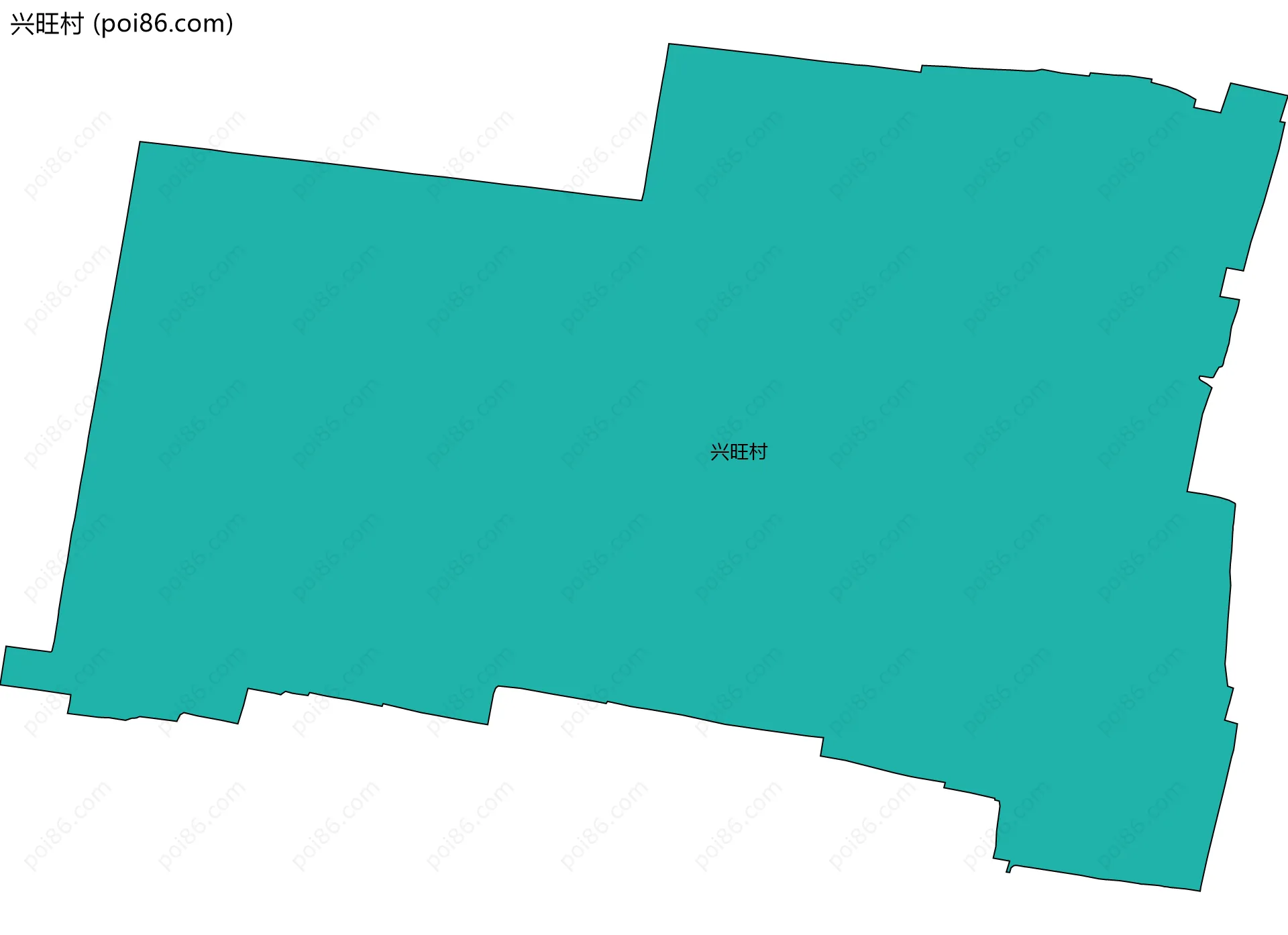 兴旺村边界地图