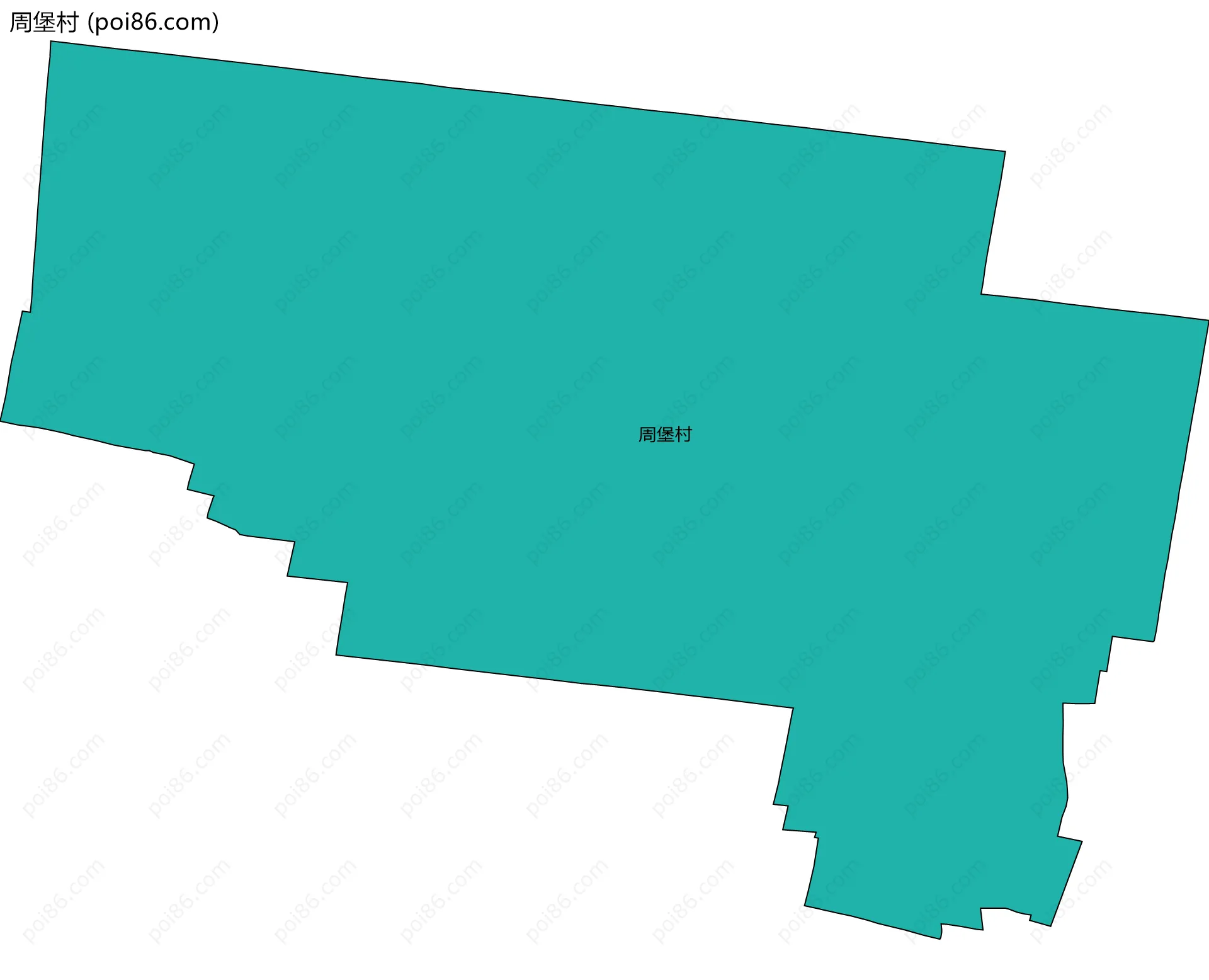 周堡村边界地图