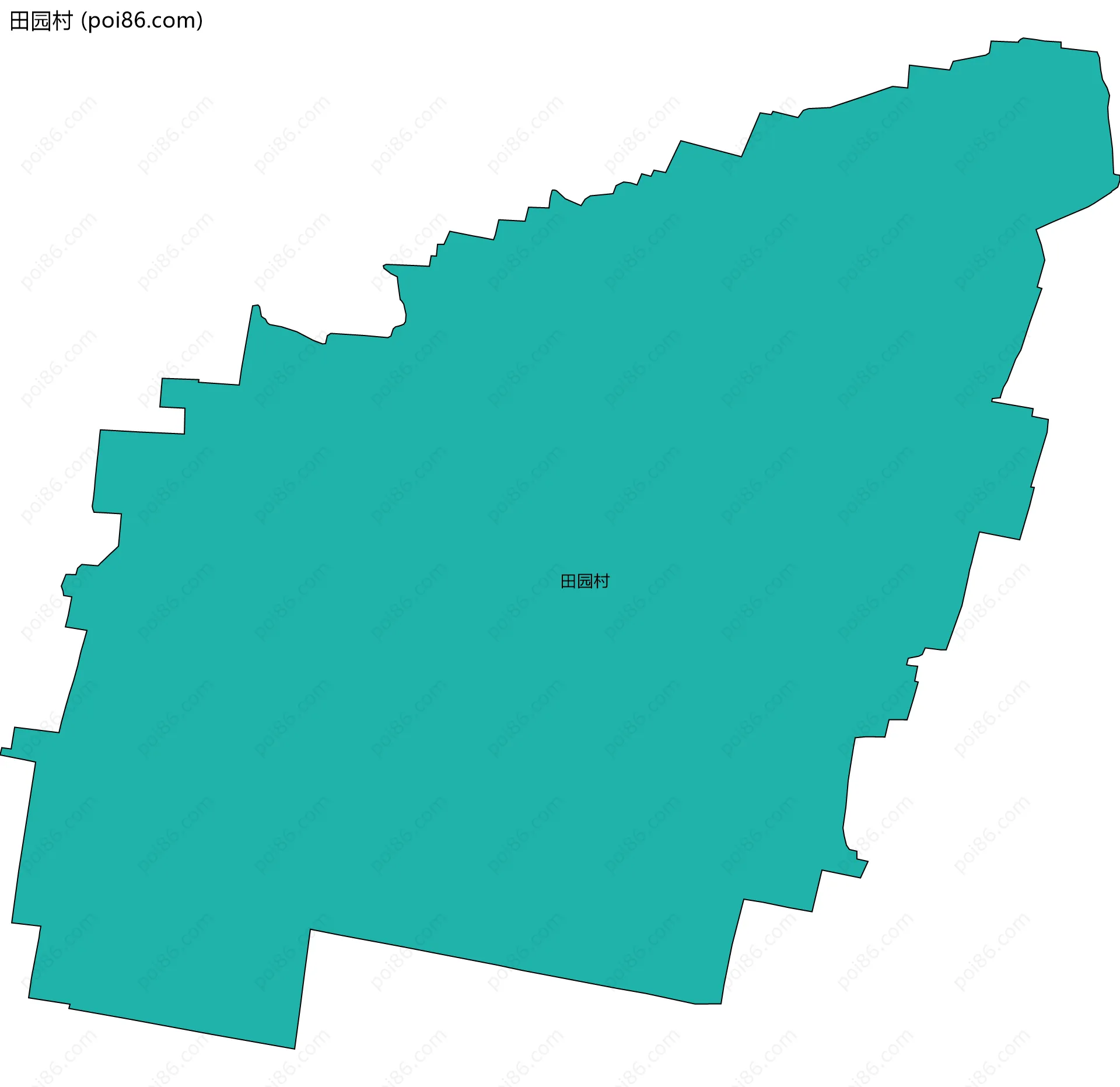 田园村边界地图