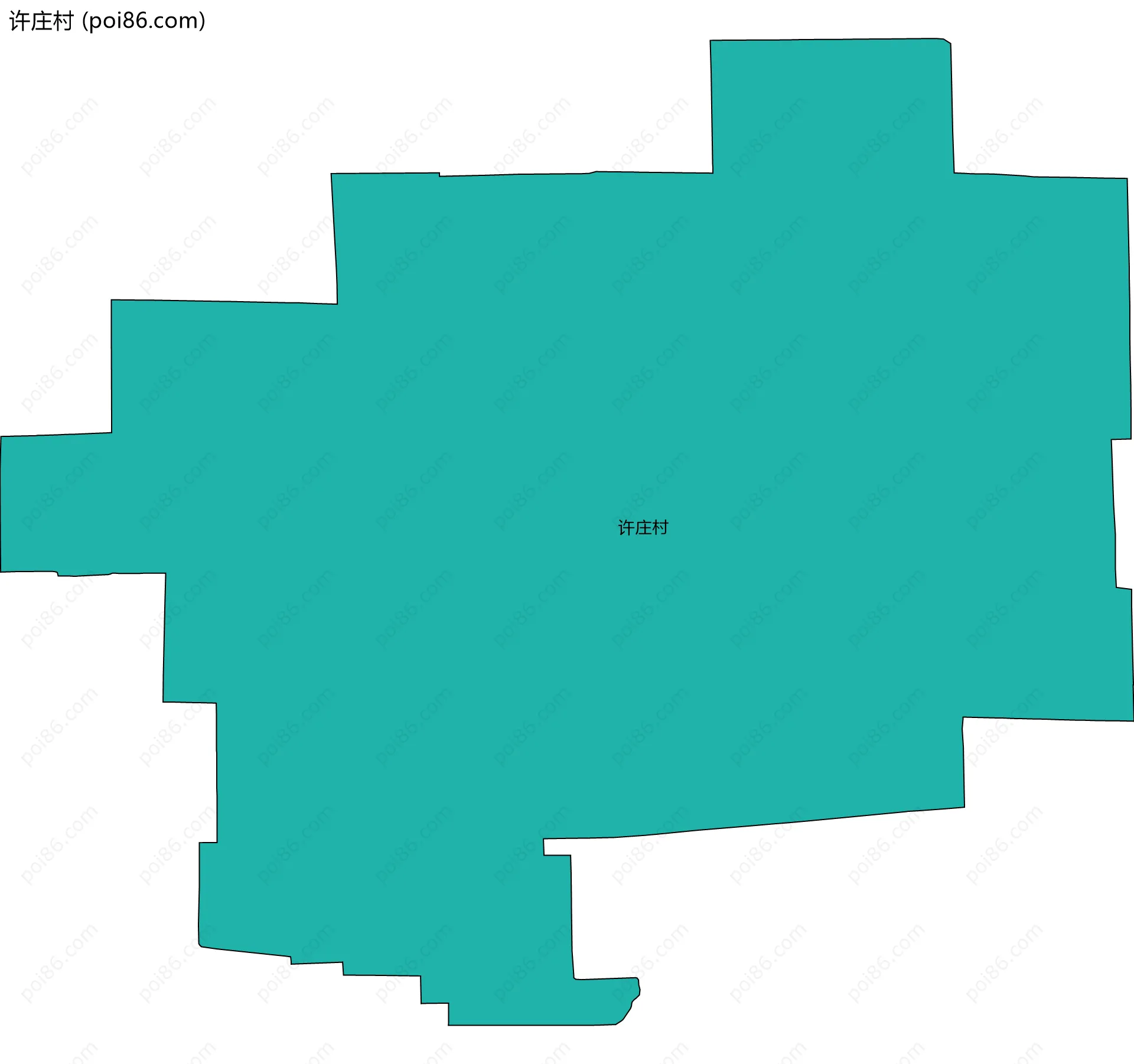 许庄村边界地图