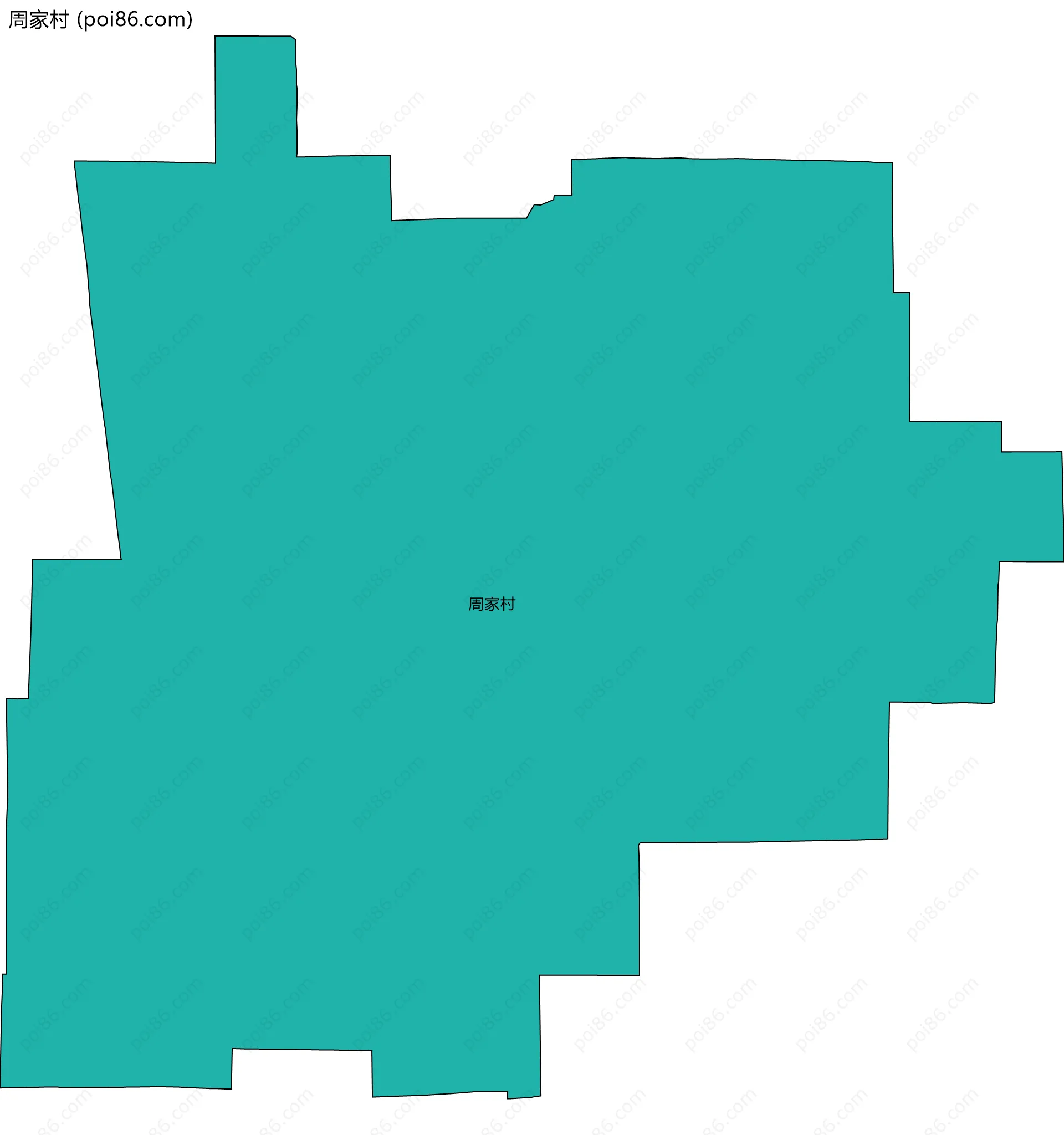 周家村边界地图