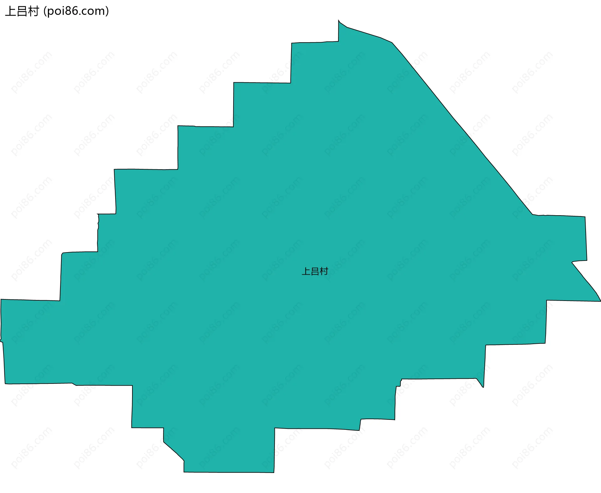 上吕村边界地图