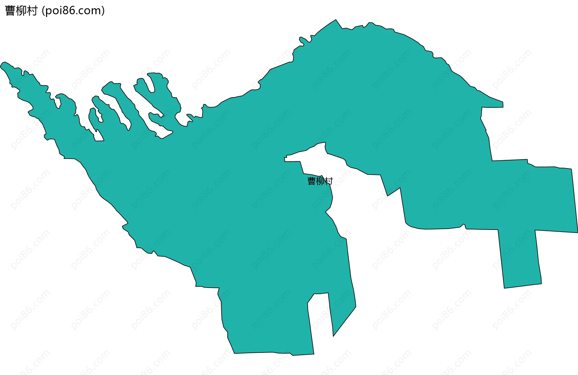 曹柳村边界地图
